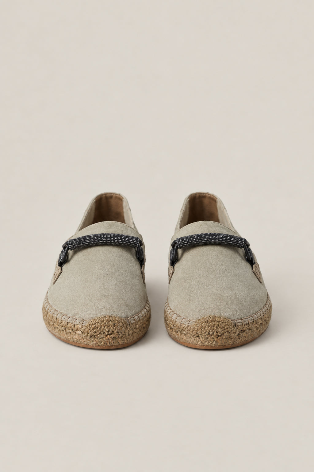 BRUNELLO CUCINELLI 여성 아이스 가죽 에스파드리유 슈즈