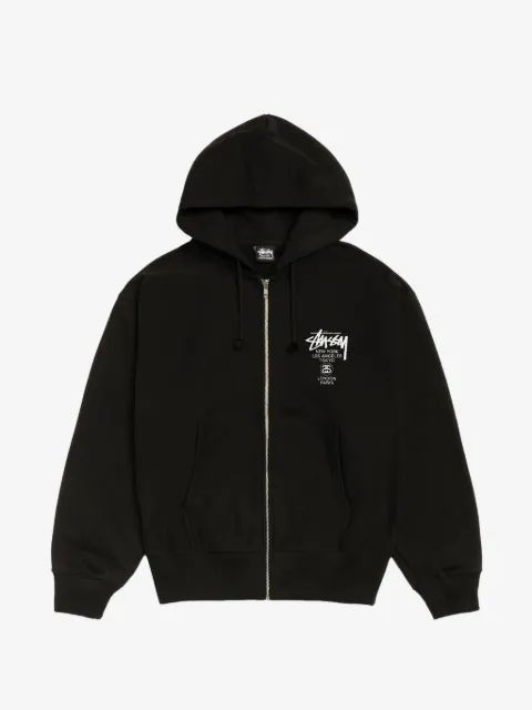 STUSSY 월드 투어 집업 후드티
