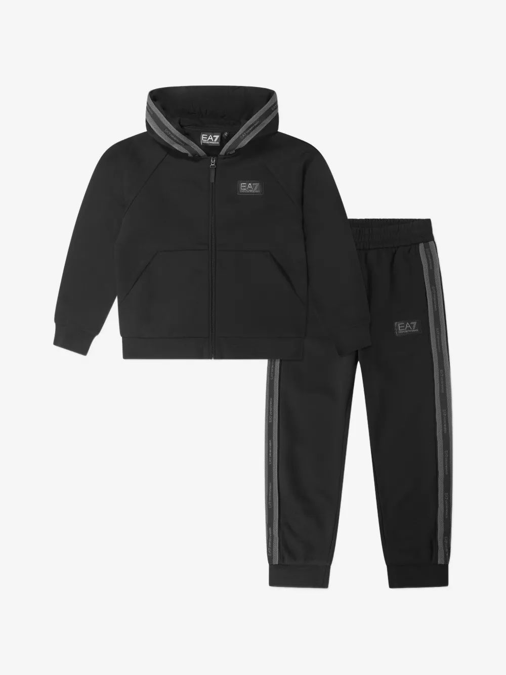 Emporio Armani Kids EA7 로고 패치 트랙수트
