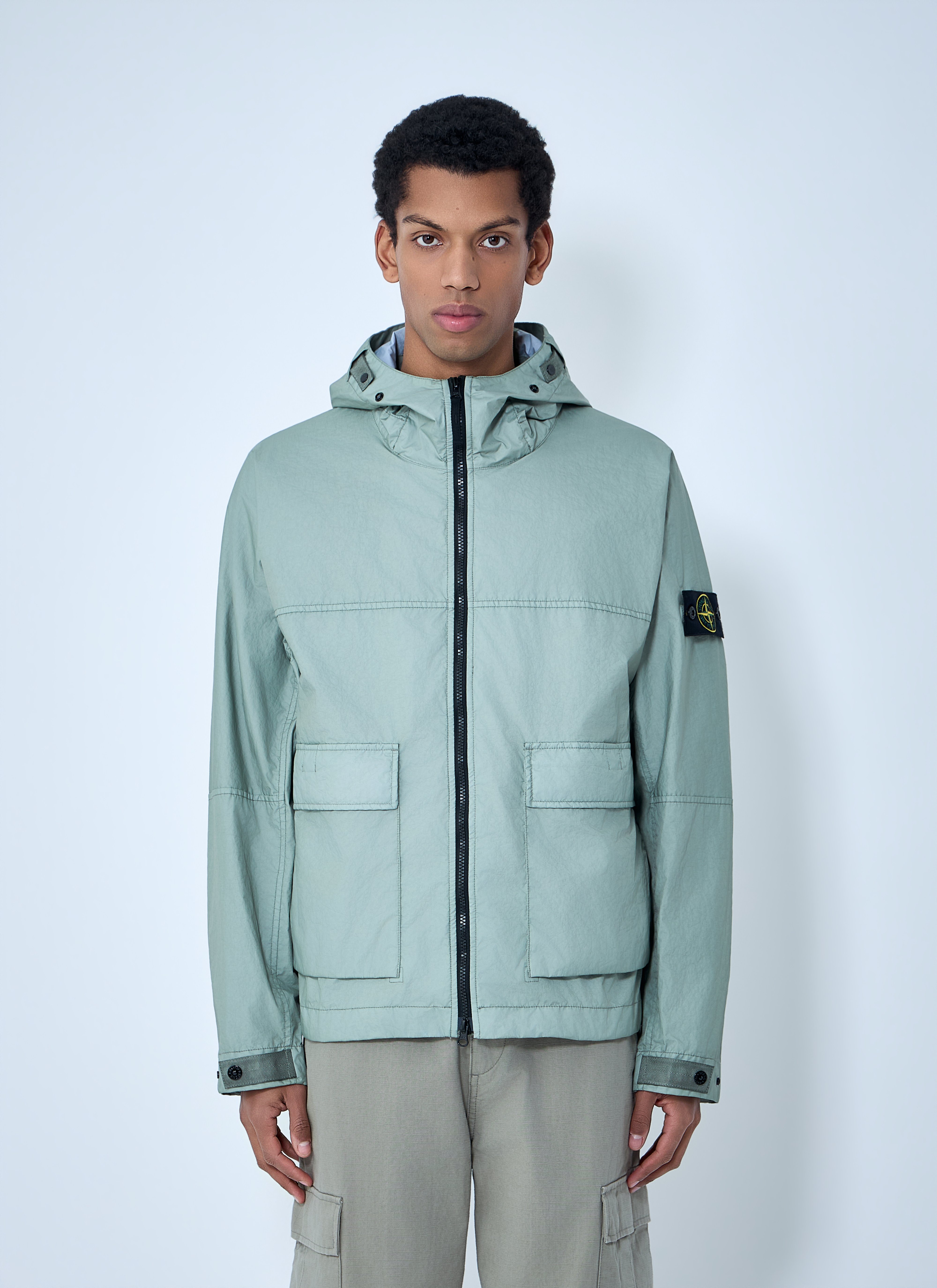 STONE ISLAND 숏 파카 재킷