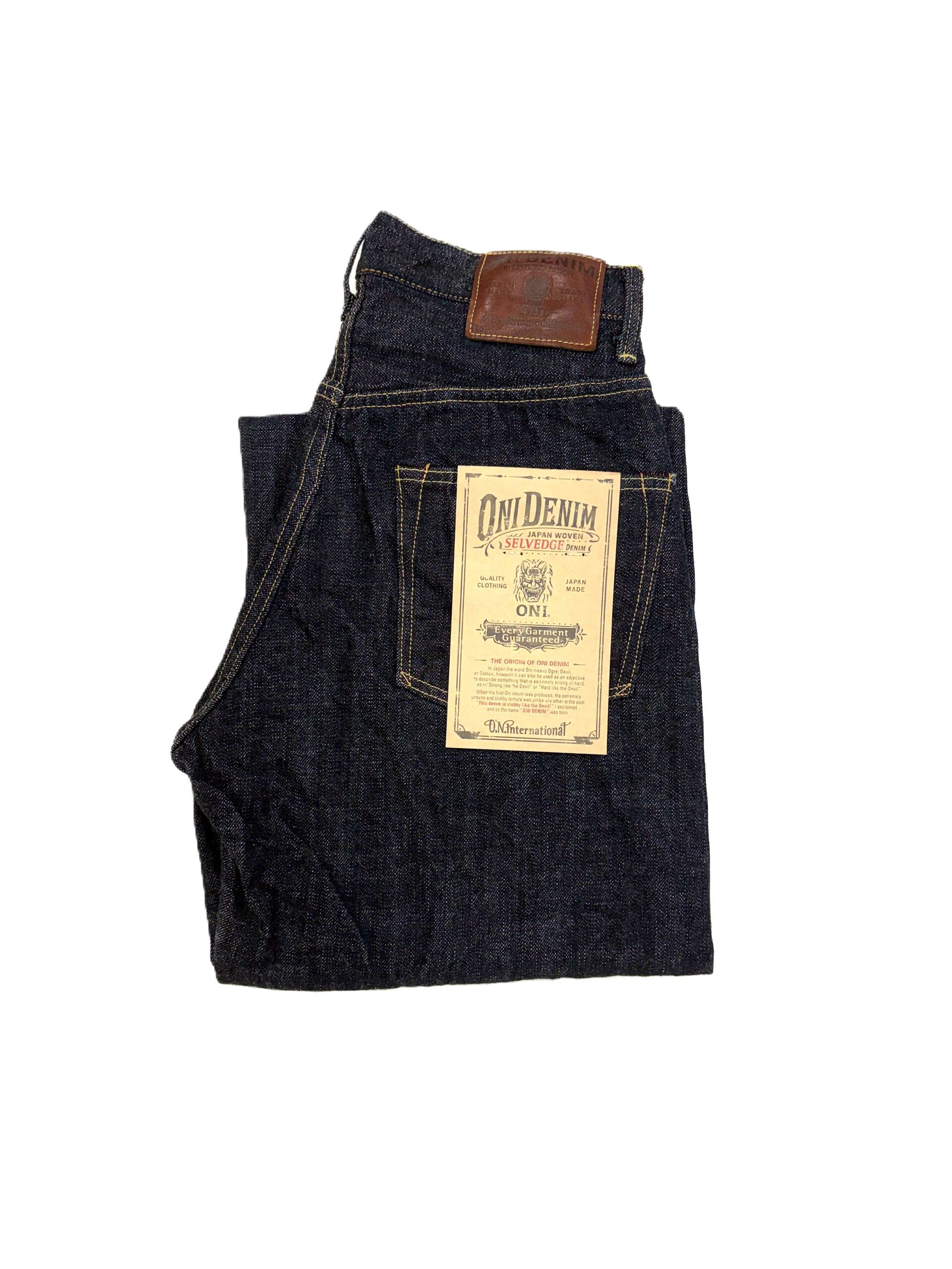 ONI DENIM ONI222-LS13.5 13.5oz 롱 슬랩 데님 슈퍼 와이드 스트레이트