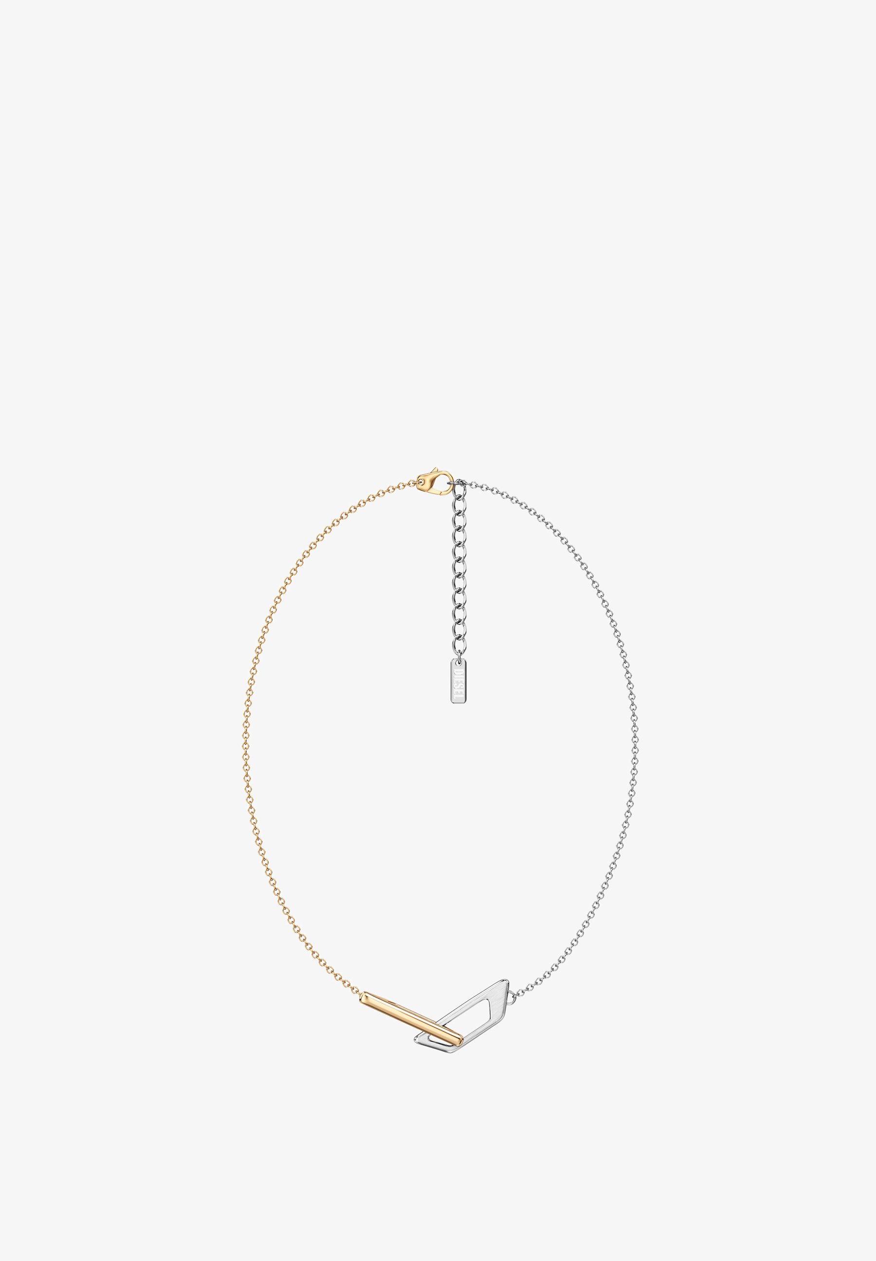 DIESEL 남성 주얼리 D 로고 목걸이 2톤