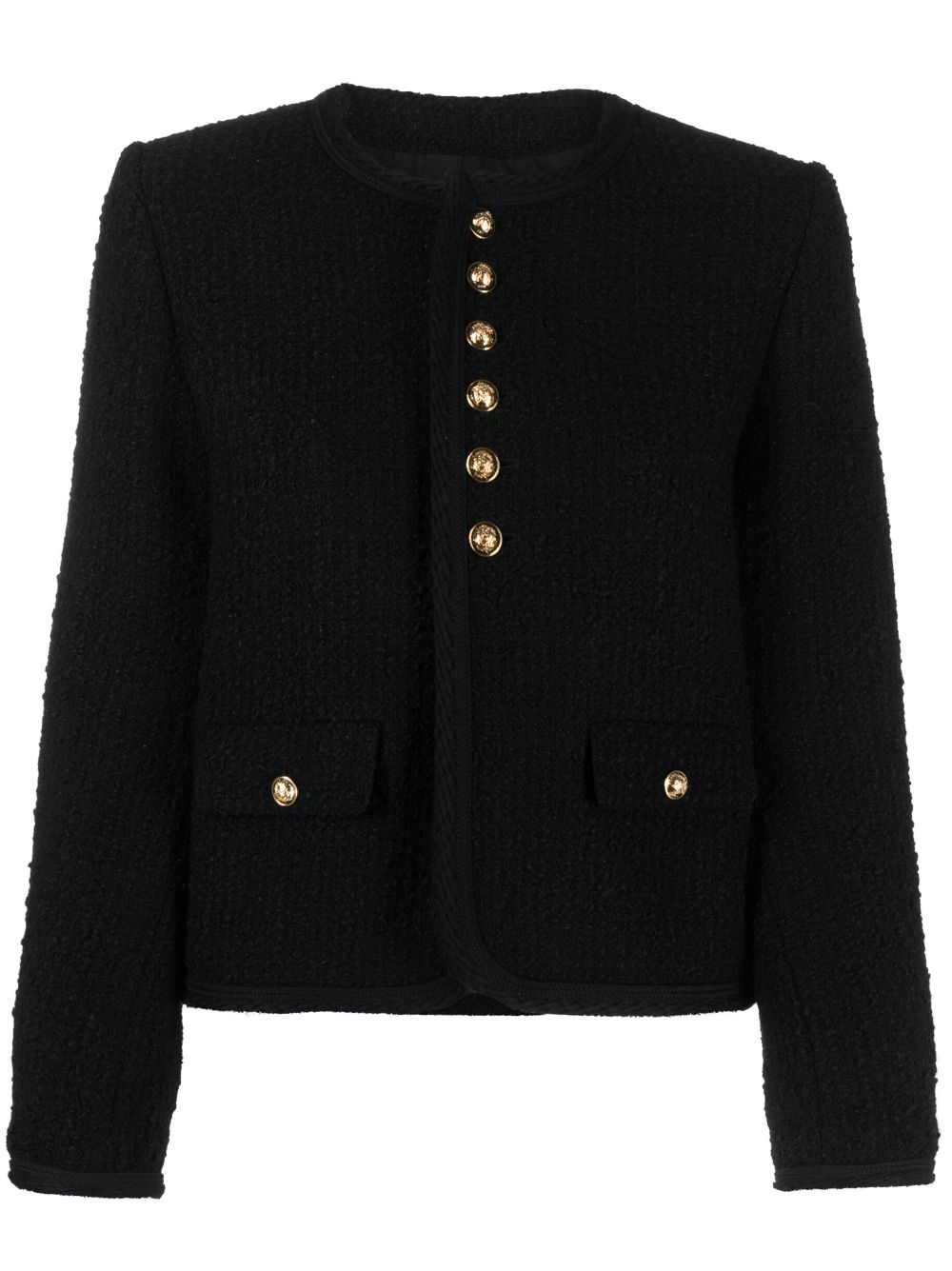 Cardigan Maglione Donna Aperto Con Bottoni, Tasche E Treccia - Morbido E Leggero Per Primavera/Autunno, Tinta Unita