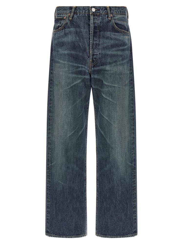 Visvim 소셜 스컬프처 01 와이드 레그 진