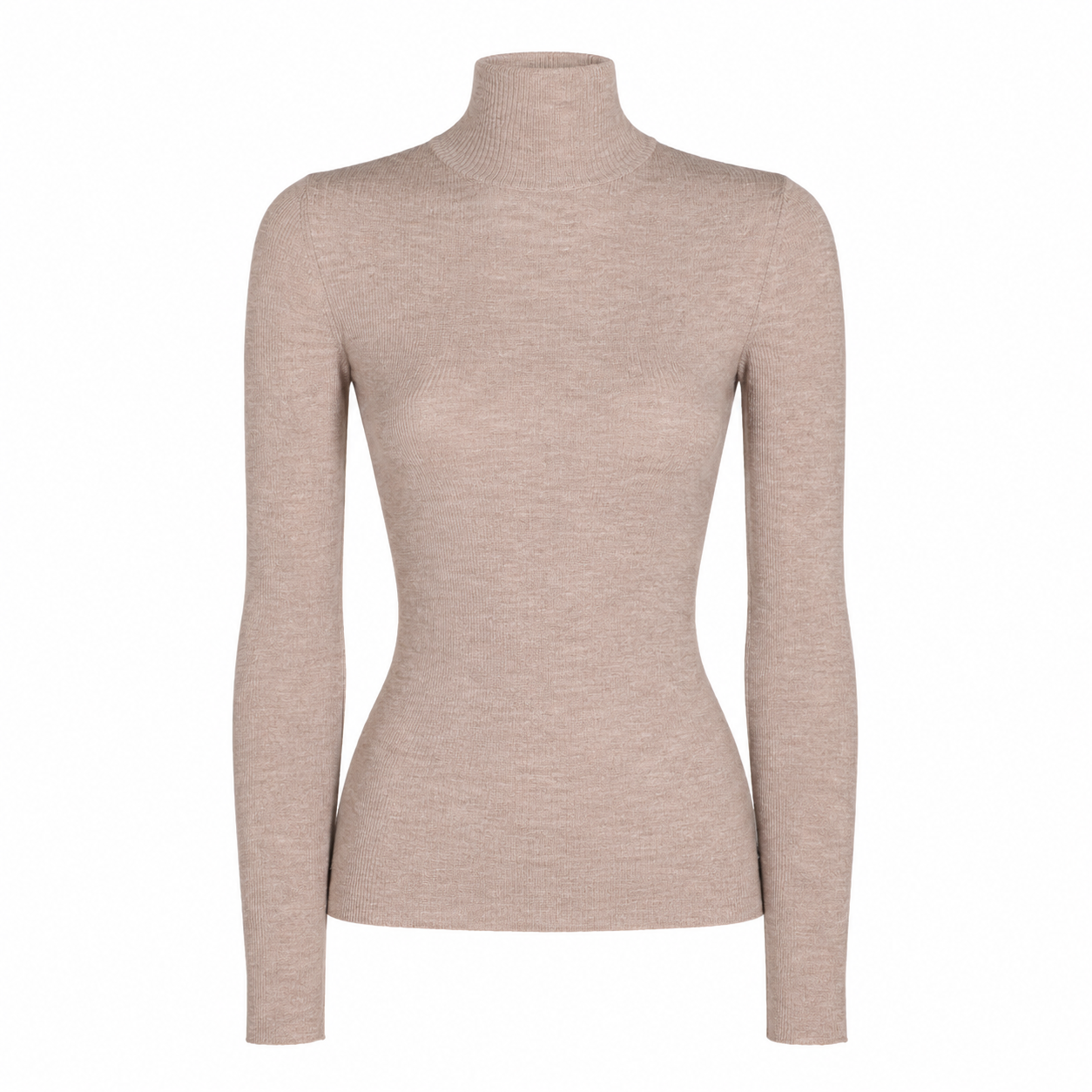 MAXMARA 베이지 버진 울 카발로 스웨터