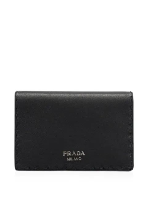 PRADA 앤티크 가죽 카드 홀더