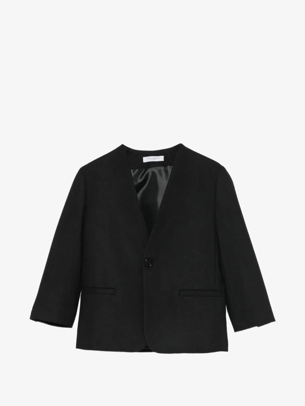 Paolo Pecora Kids 카라리스 싱글 브레스트 자켓