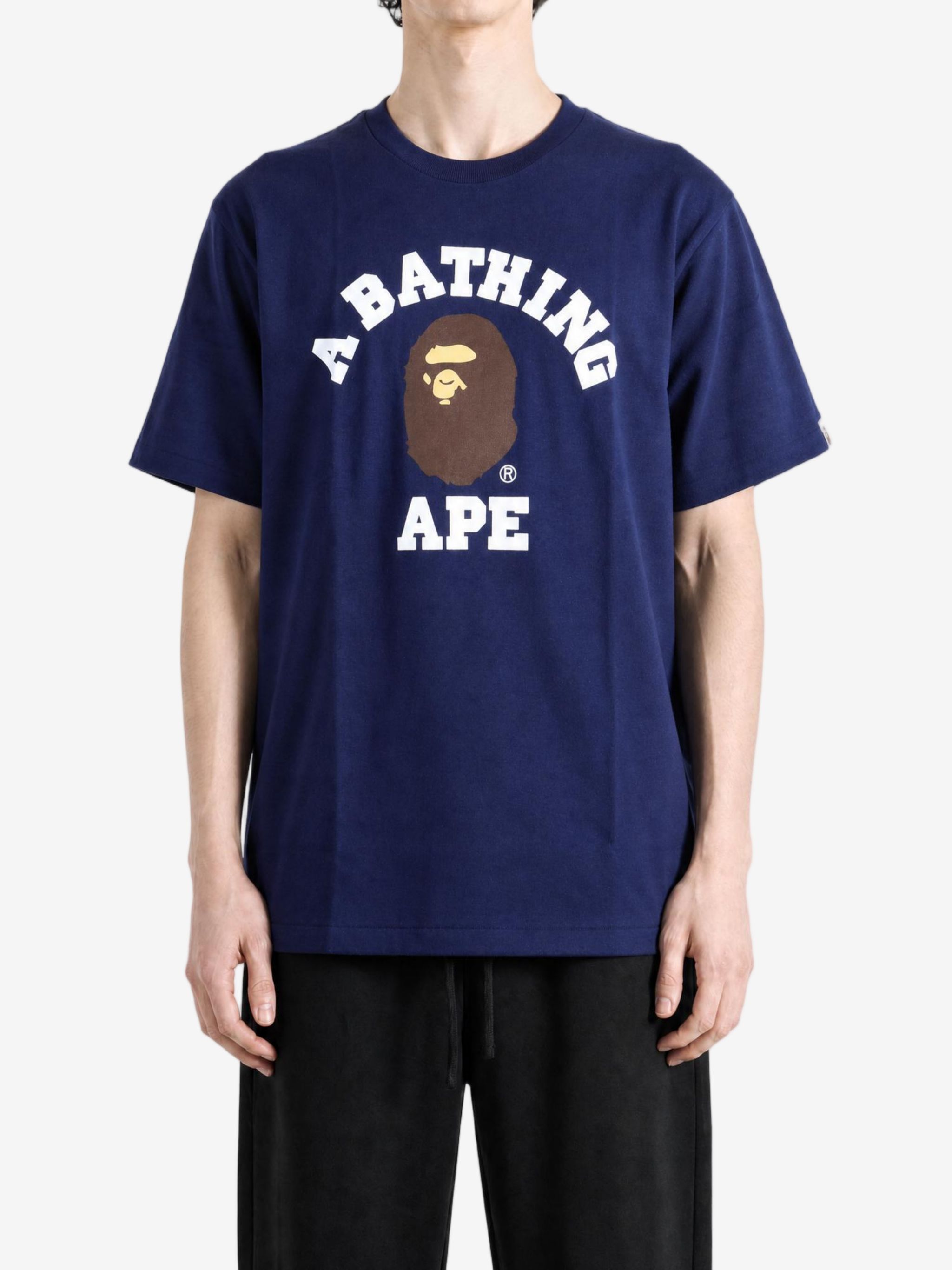 Bape 남성 컬리지 티