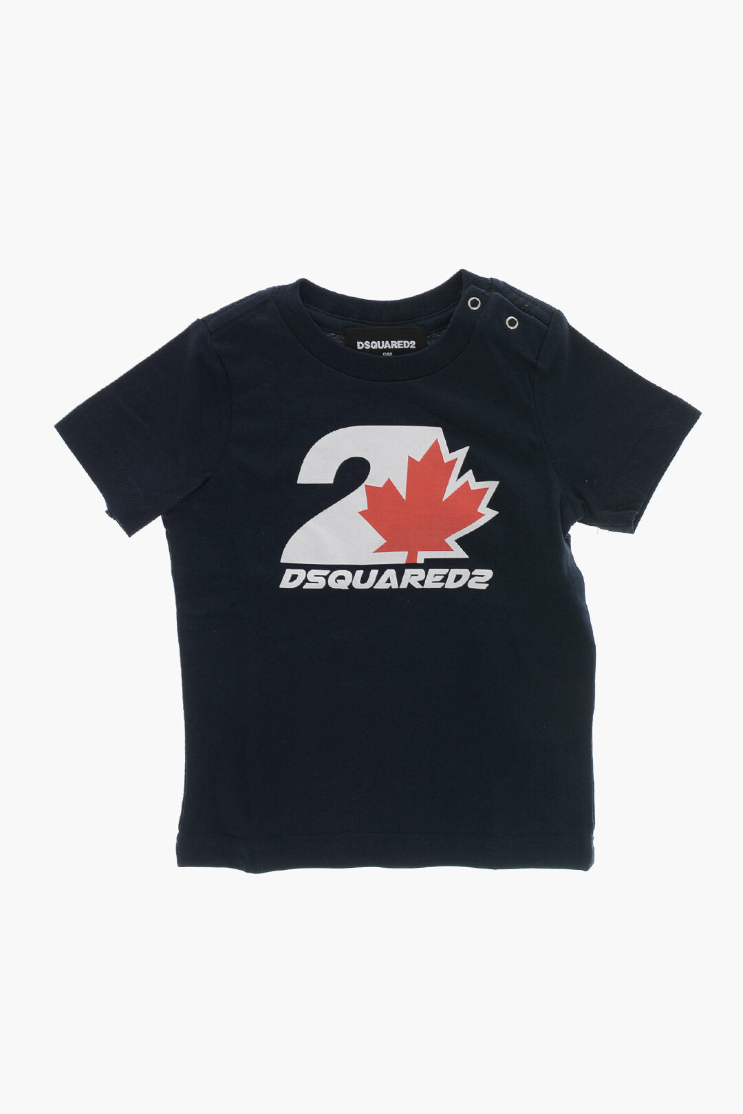 Dsquared 2 kids 배색 모노그램 라운드넥 티셔츠