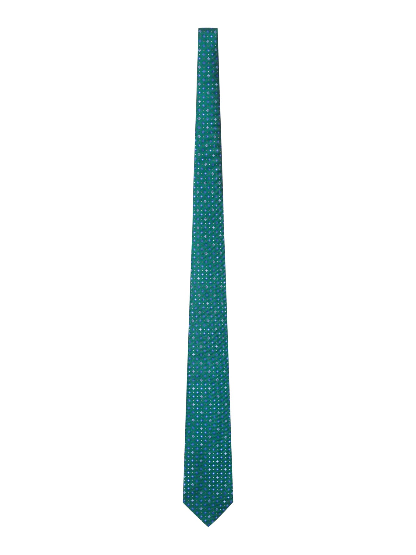 KITON 마이크로 기하학 패턴 넥타이