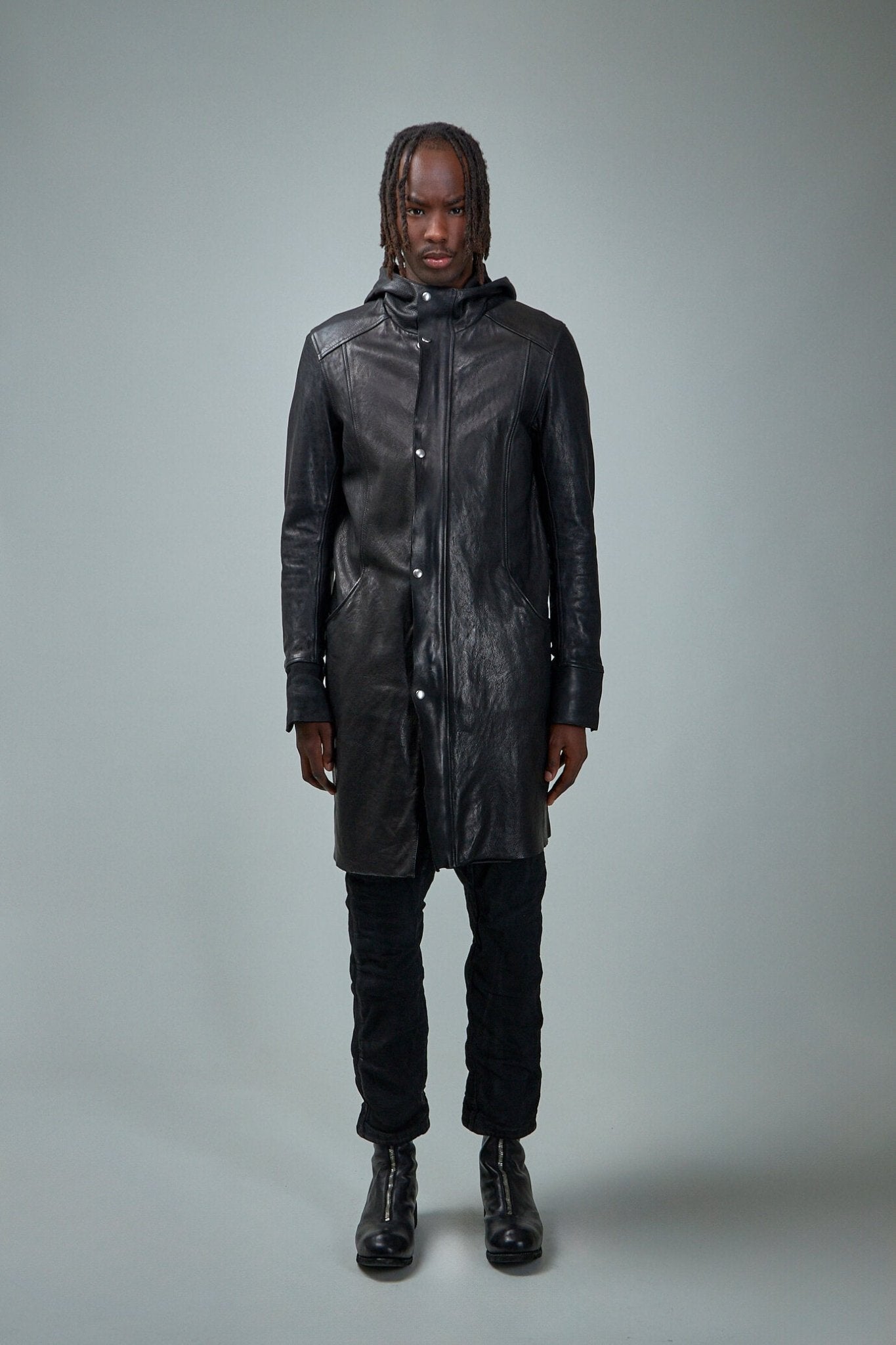 GUIDI 가죽 코트 소프트 호스