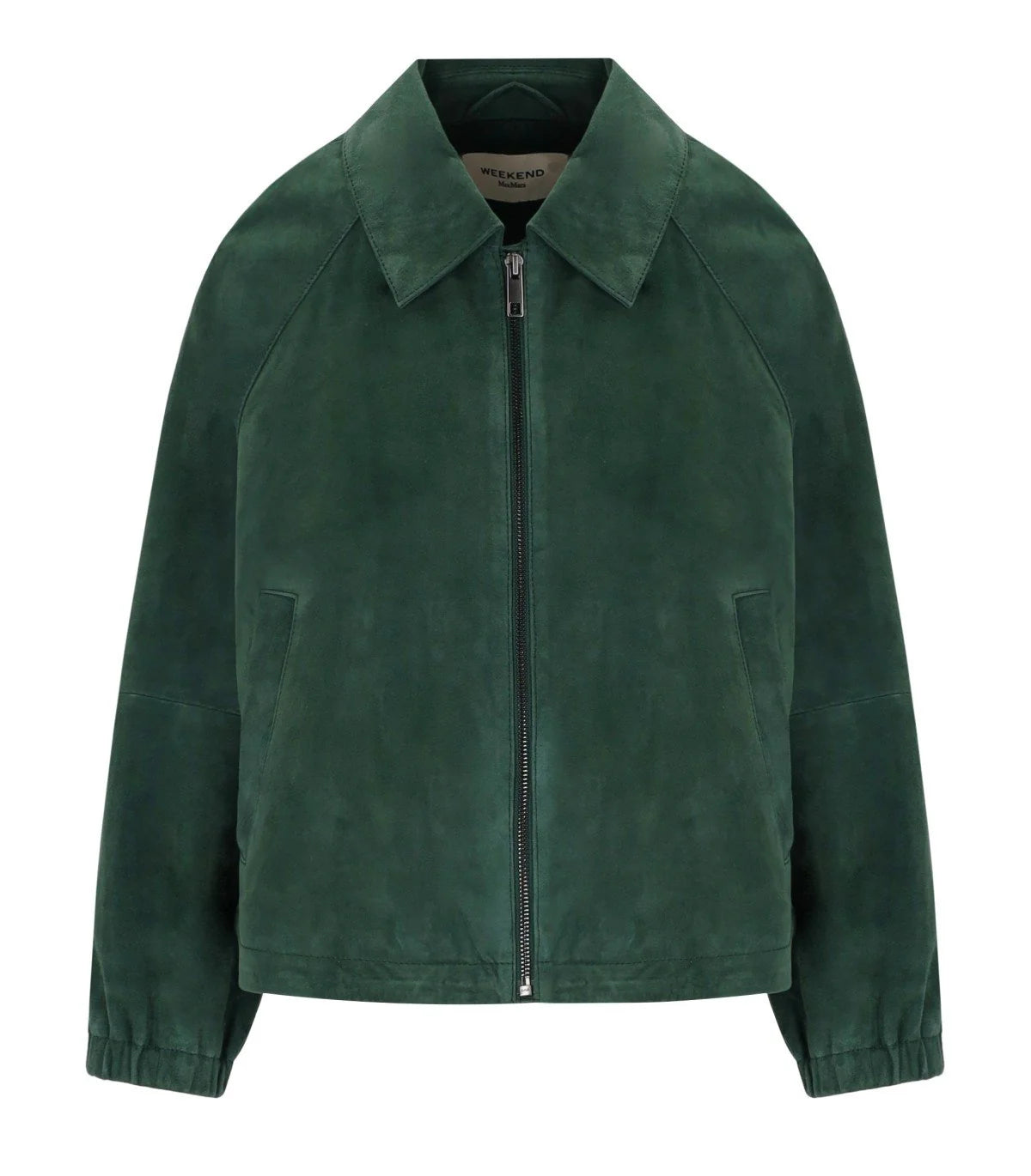 MaxMara Weekend 주파 그린 스웨이드 자켓