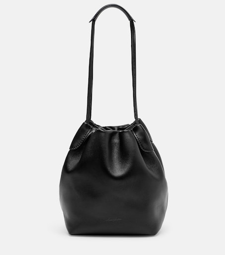 LOROPIANA 베일 소프티 스몰 레더 버킷 백