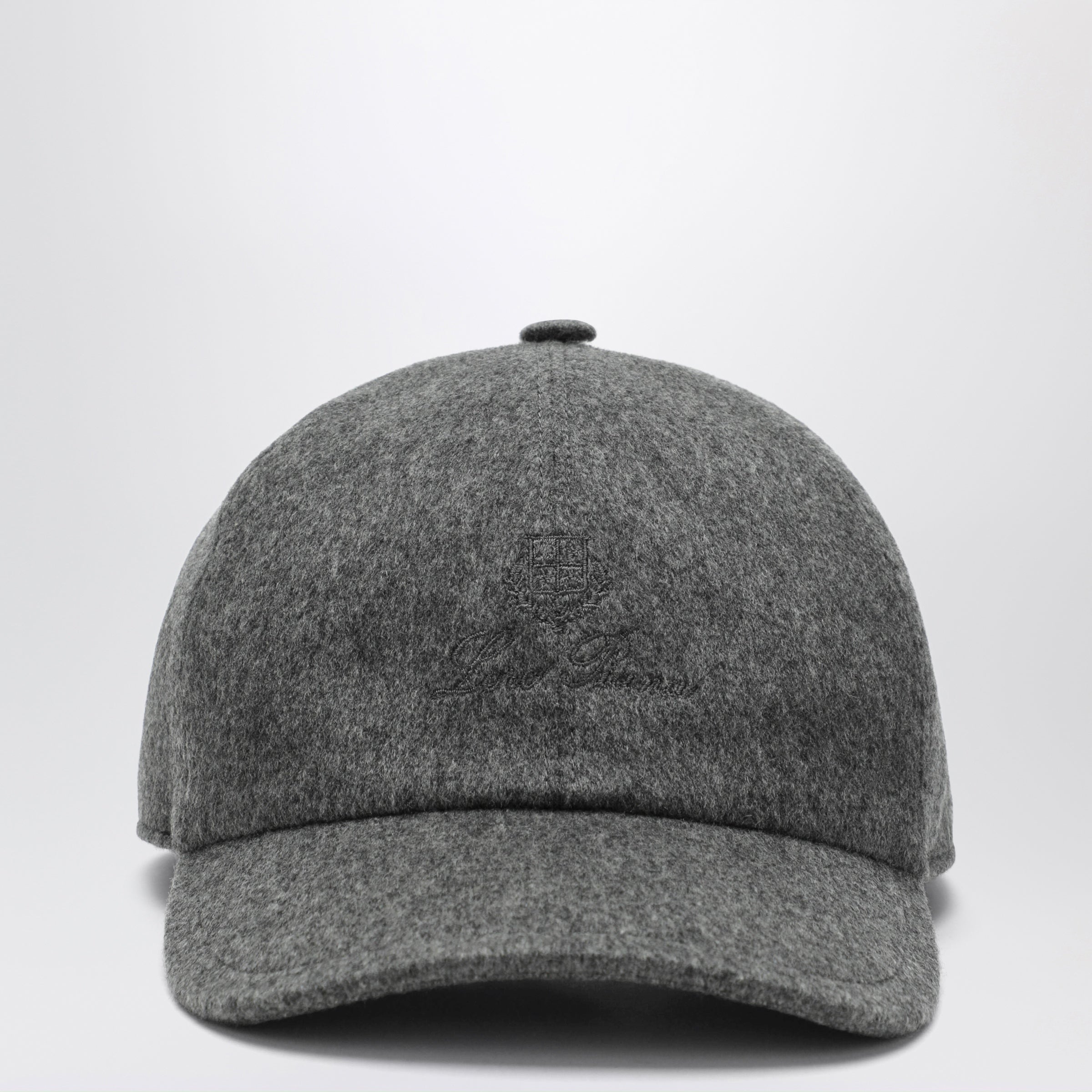LOROPIANA 그레이 멜란지 캐시미어 야구모자