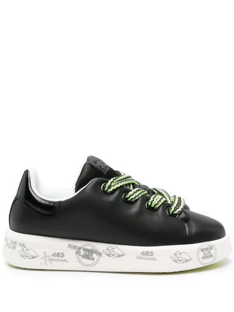 Premiata 벨 6550 가죽 스니커즈