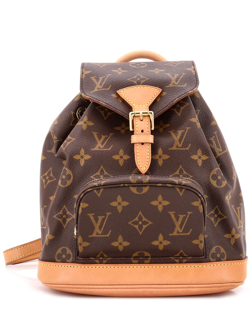 LOUIS VUITTON 브라운 모노그램 캔버스 몽수리 백팩 PM