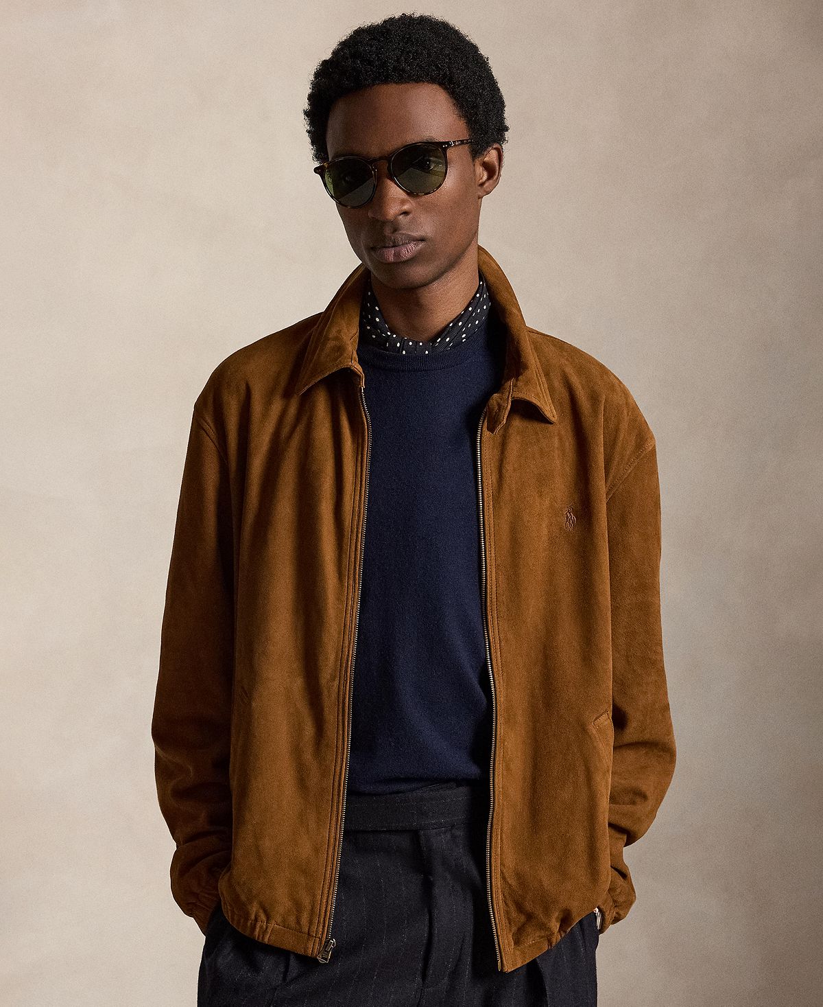 POLO RALPH LAUREN 남성 베이포트 스웨이드 자켓