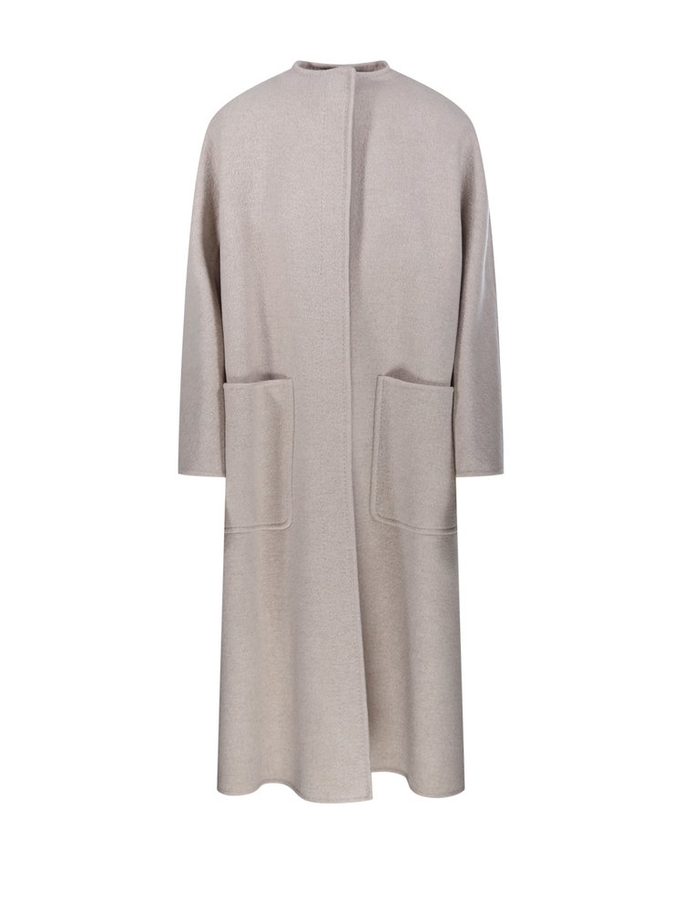 MAX MARA ATELIER 크루넥 롱슬리브 코트