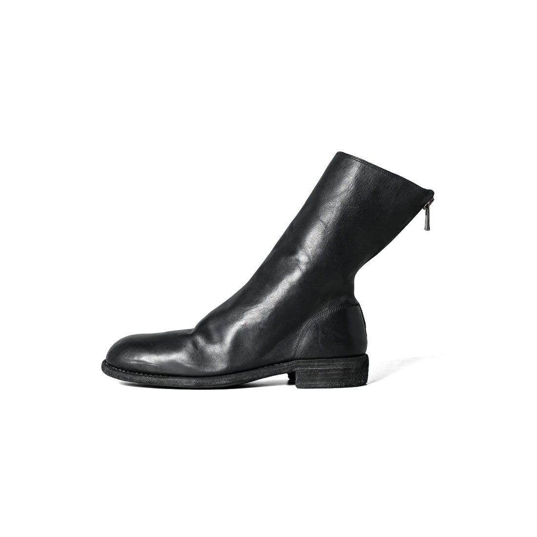 GUIDI 백 집 부츠 싱글 솔 와이드 모델