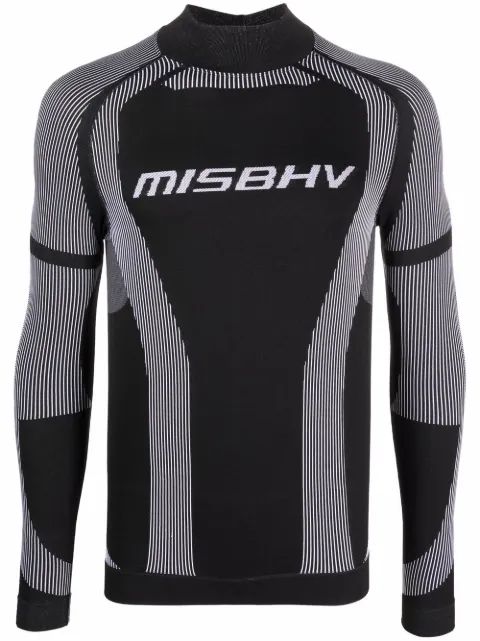 misbhv 로고 프린트 긴팔 티