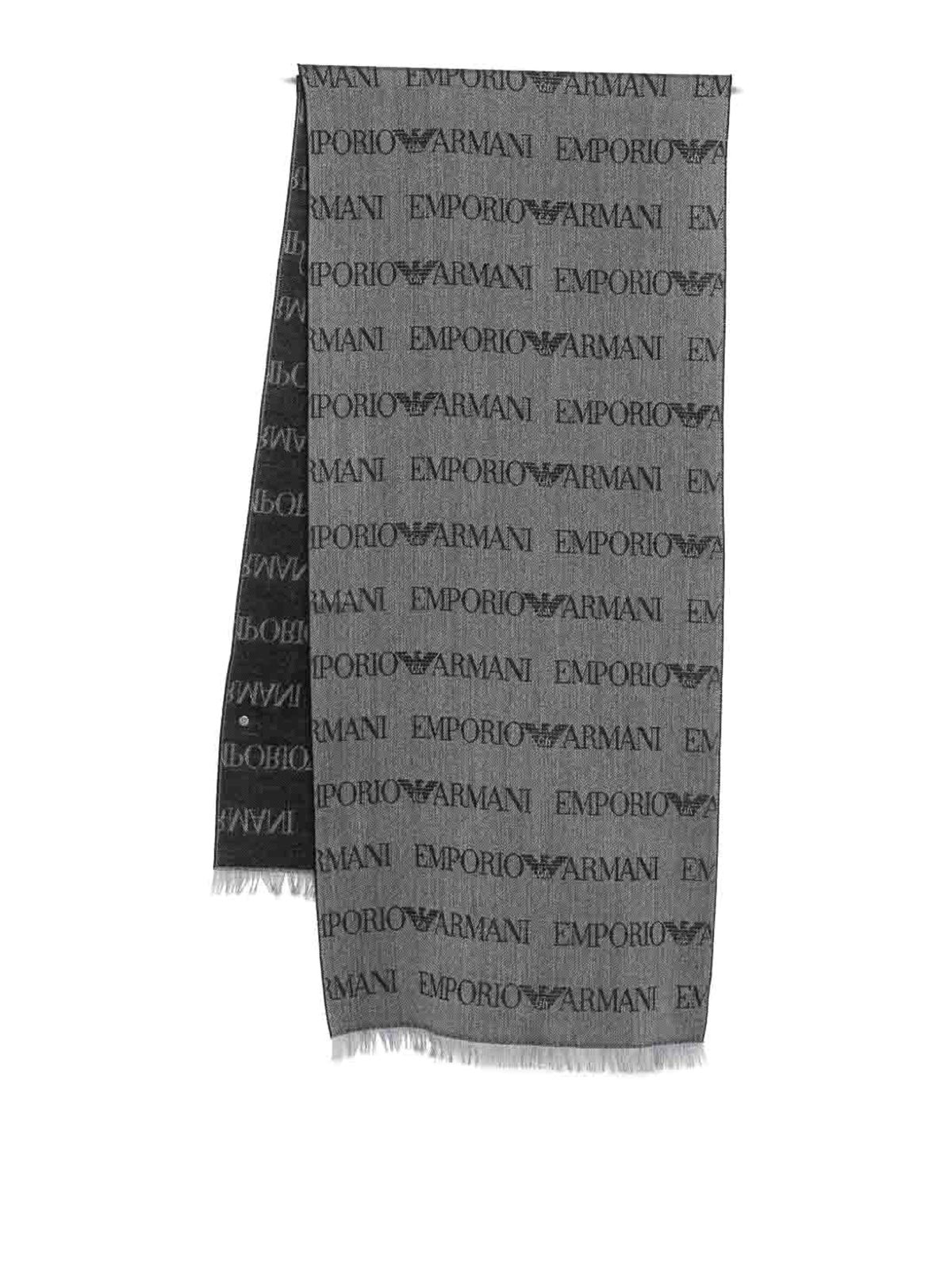 EMPORIO ARMANI 울 블렌드 스카프
