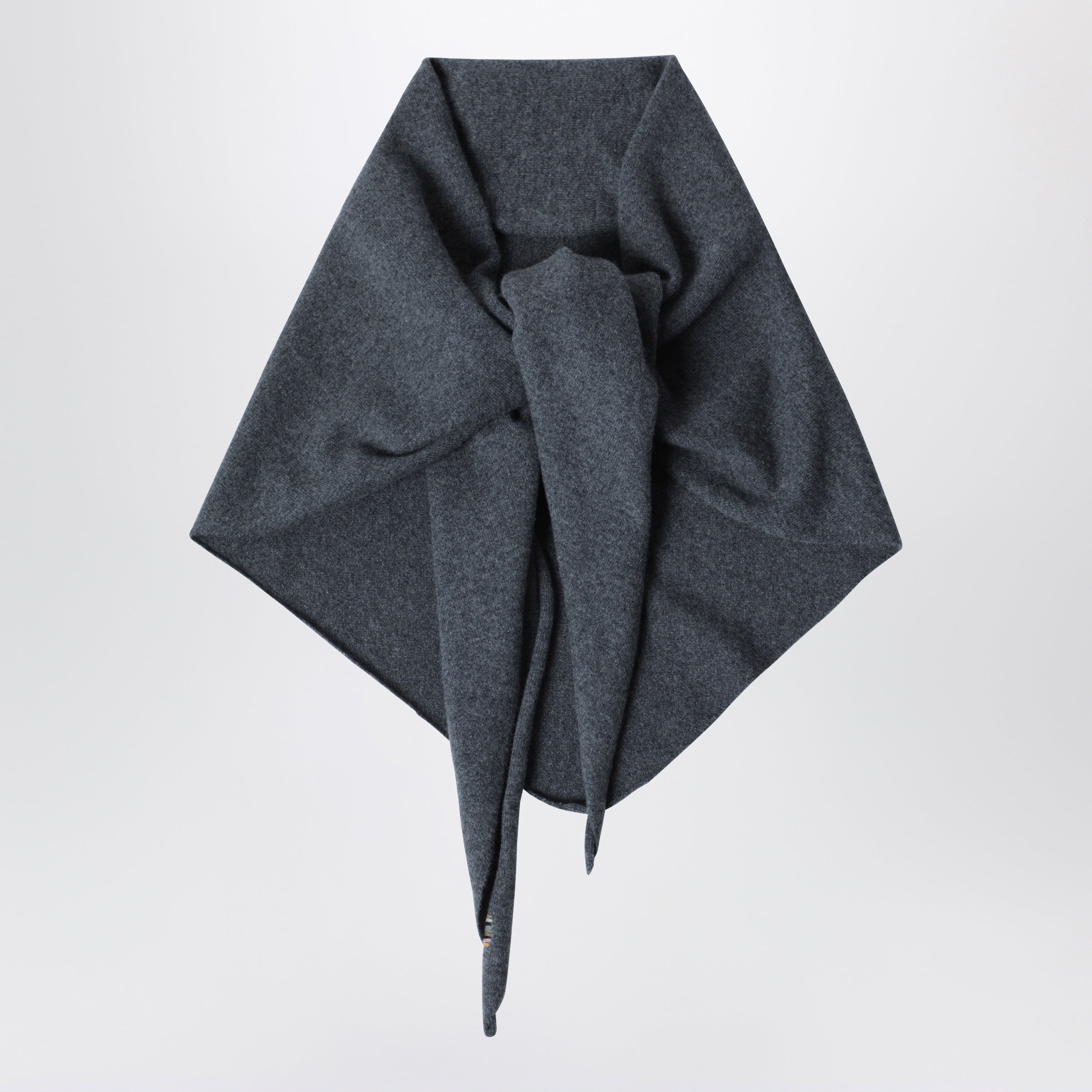 Extreme cashmere 그레이 삼각 캐시미어 스카프
