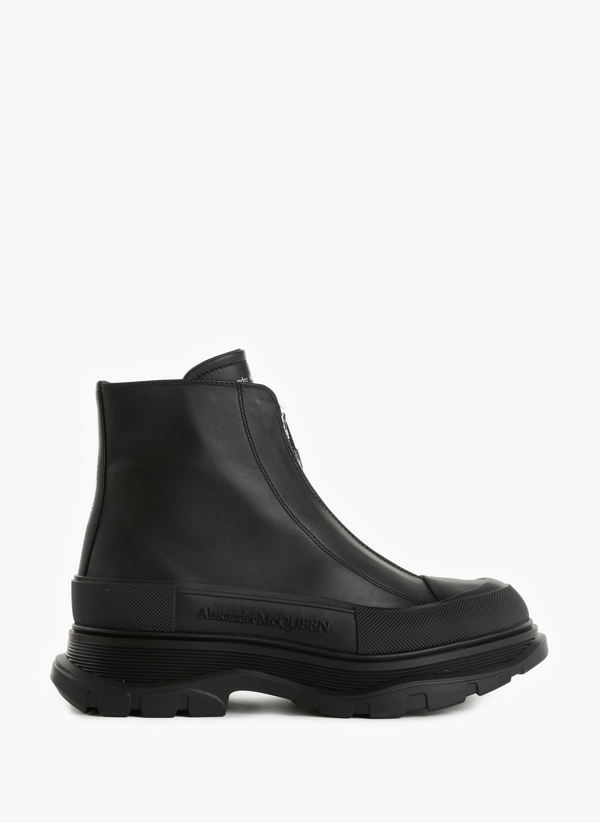 ALEXANDER MCQUEEN 지퍼 부티 가죽
