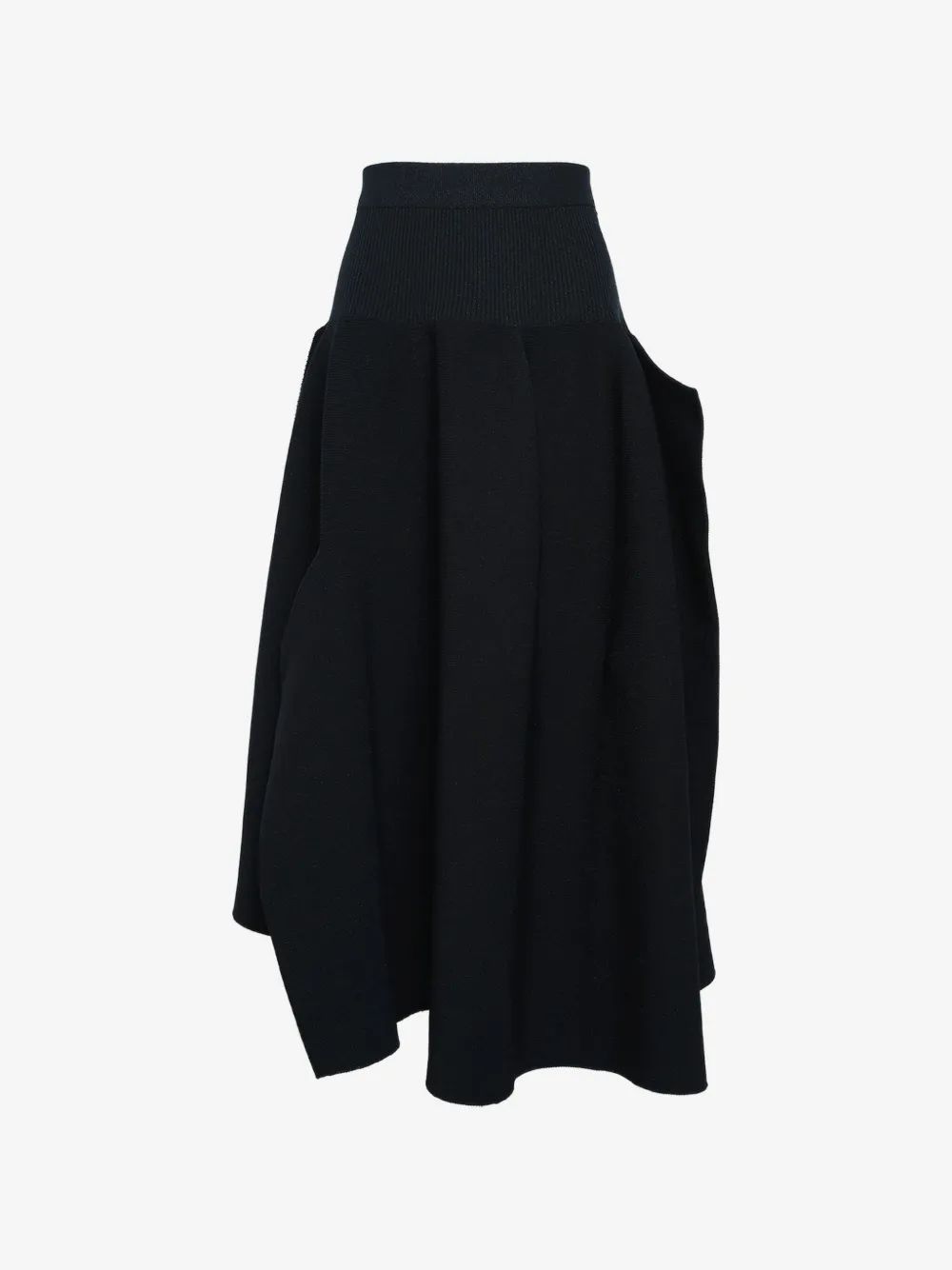 CFCL 포터리 주름 비대칭 미디 스커트