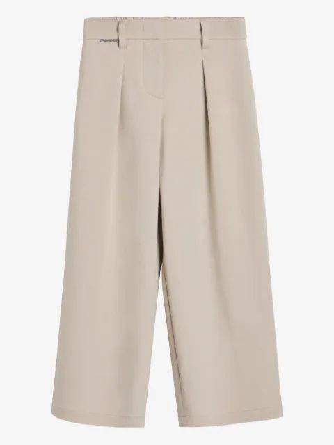 Brunello Cucinelli Kids A라인 주름 바지