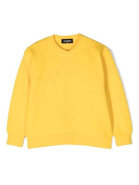 Dsquared 2 kids 로고 프린트 면 스웨트셔츠