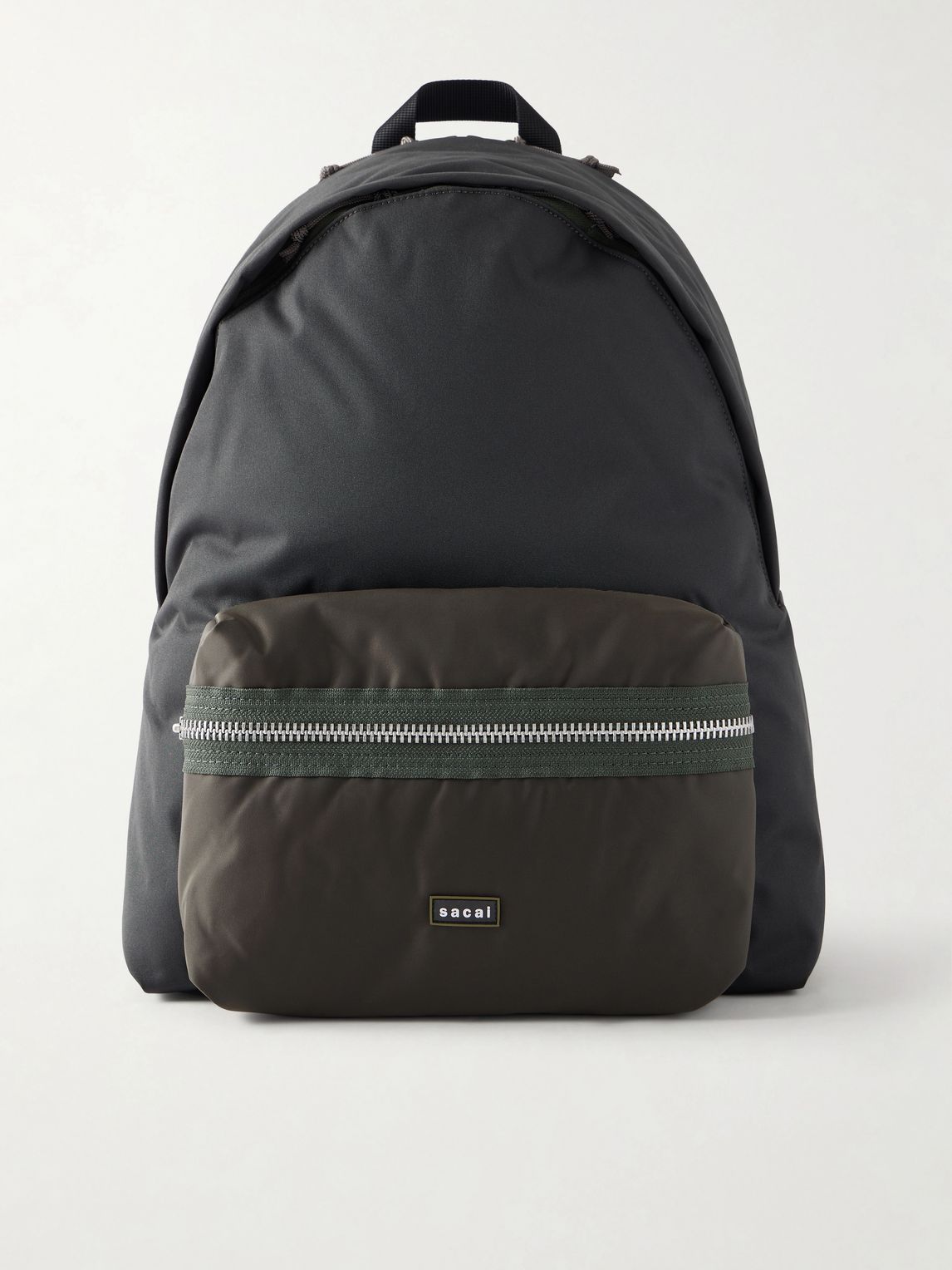 SACAI 로고 아플리케 셸 백팩
