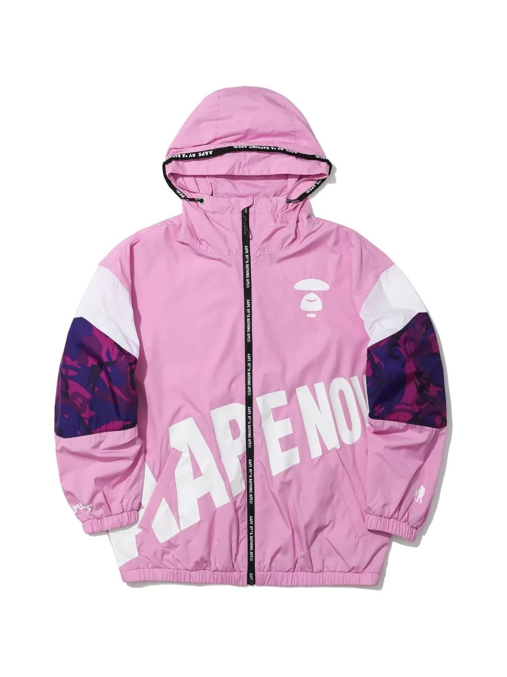 AAPE by A Bathing Ape 패널 로고 프린트 자켓