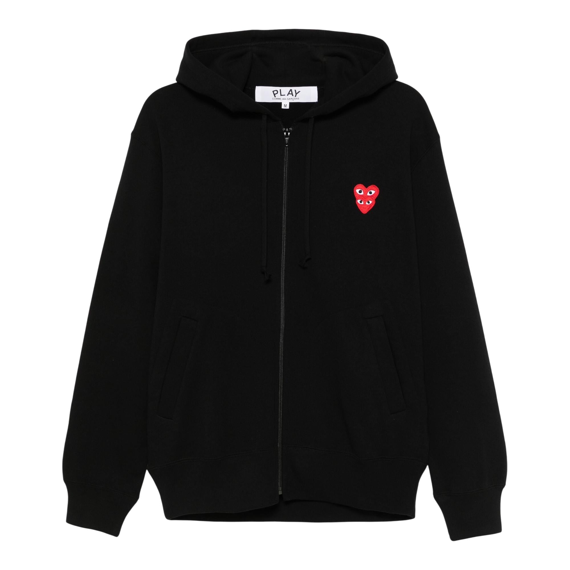 COMME DES GARCONS 더블 레드 엠블럼 스웨트셔츠