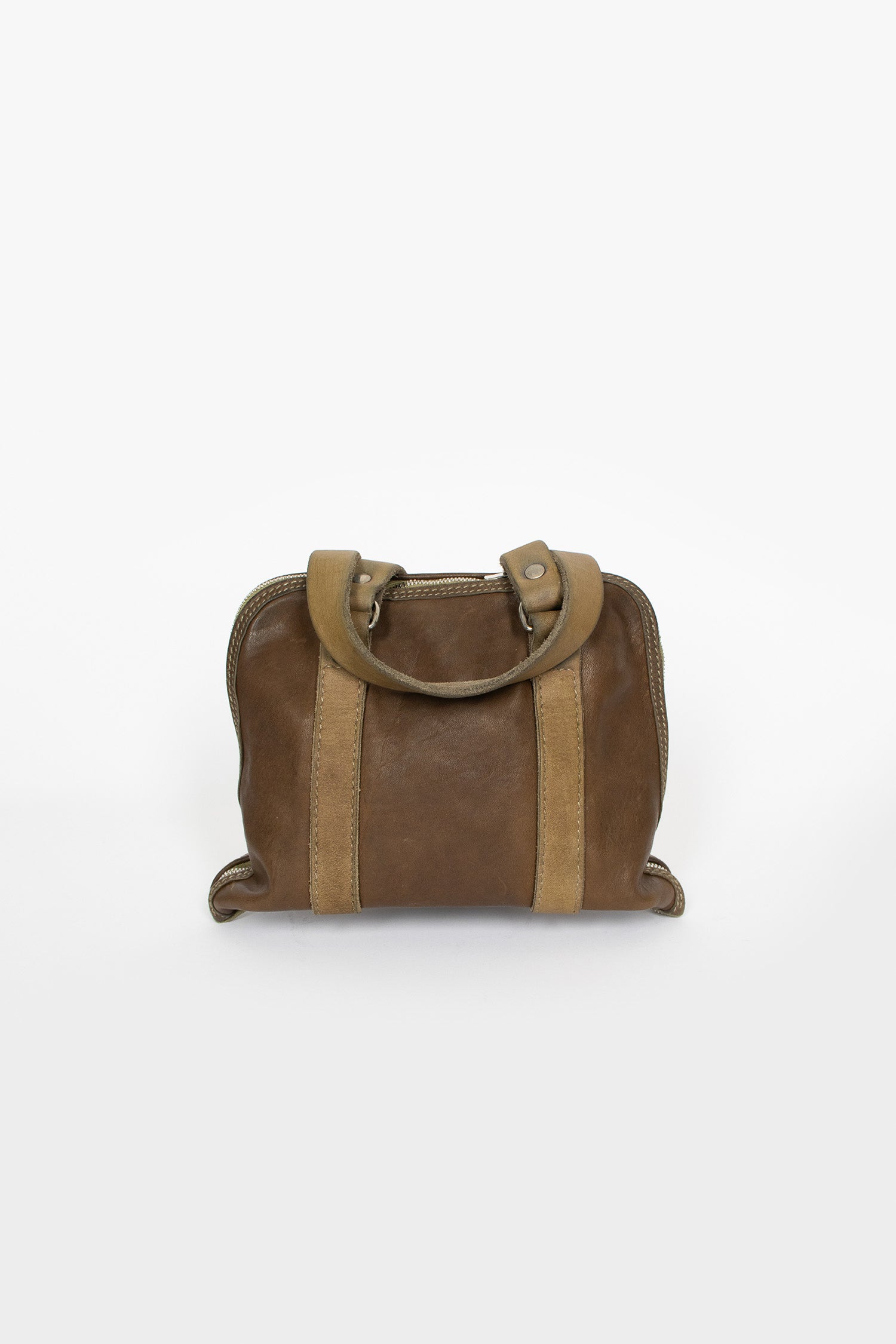 GUIDI GB00 스몰 핸들 백 CV177T 올리브