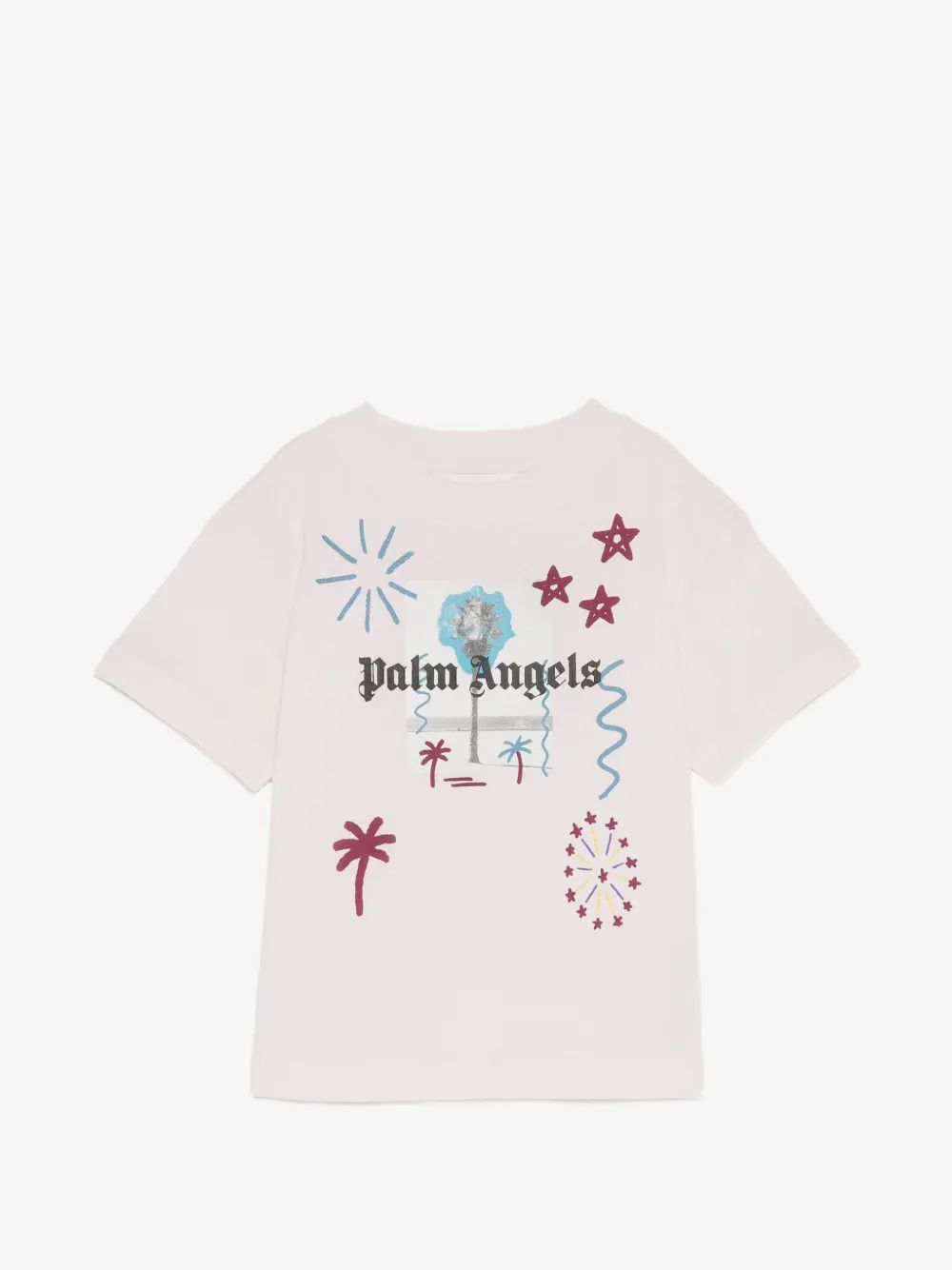 Palm Angels Kids 그래픽 프린트 티셔츠