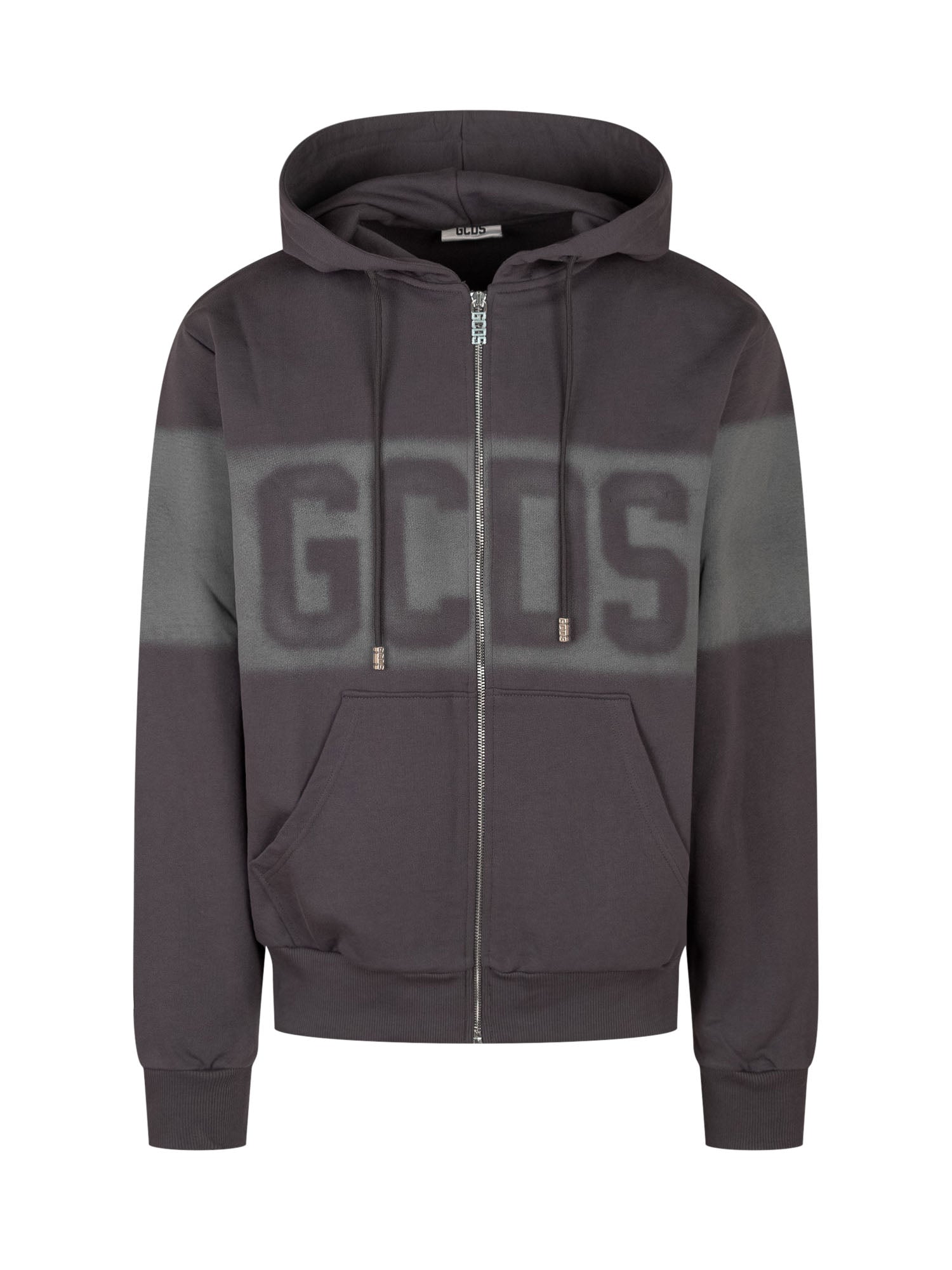 GCDS Gcds 로고 스프레이 집업 후드