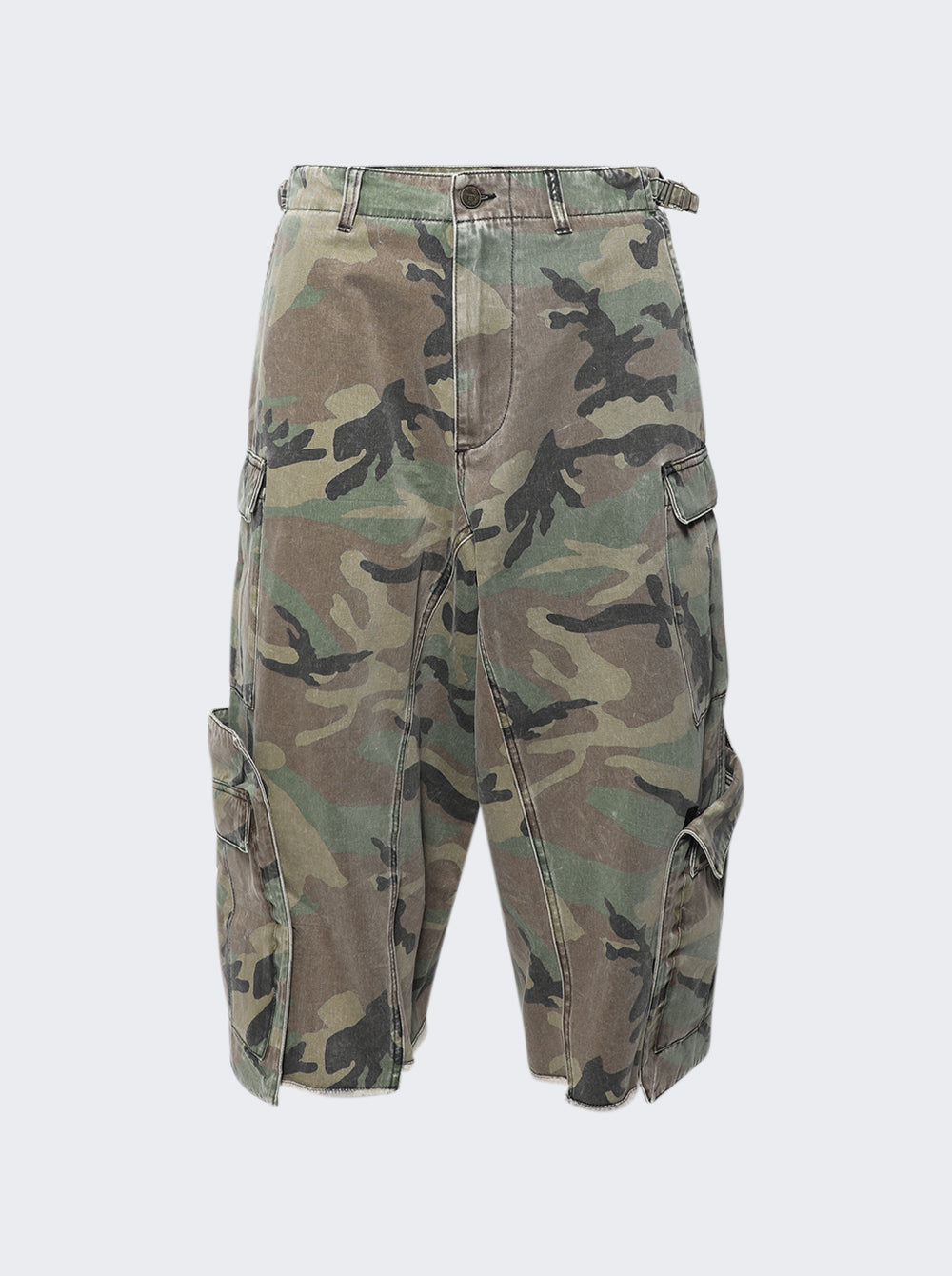 VETEMENTS 3/4 카고 팬츠 그린 카모플라주