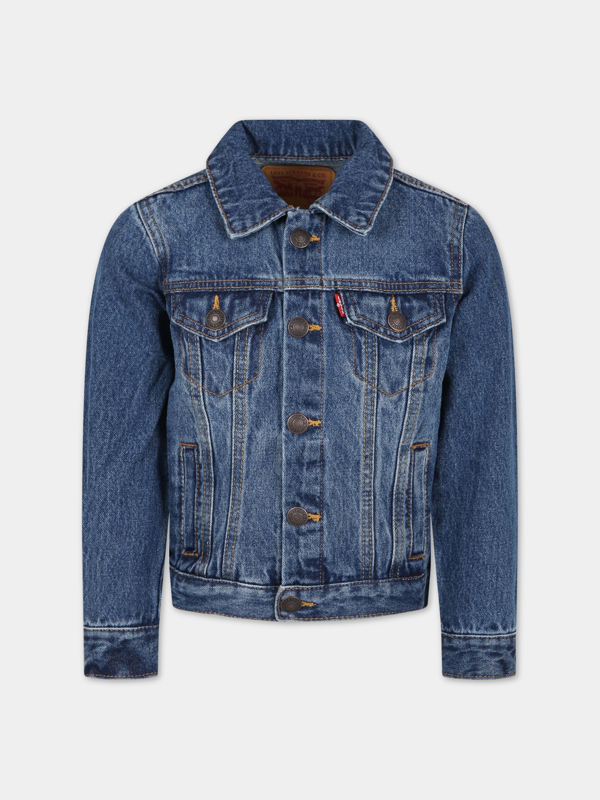 Levi's Kids 키즈 로고 블루 자켓