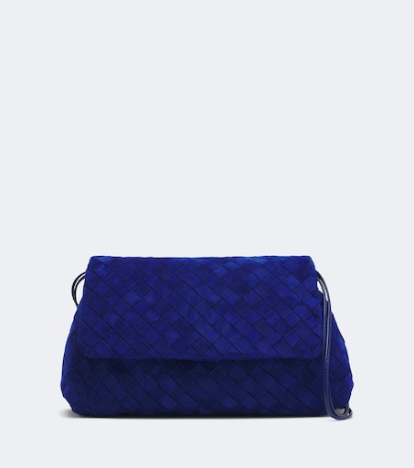 BOTTEGA VENETA 지오르노 인트레치아토 스웨이드 숄더 백