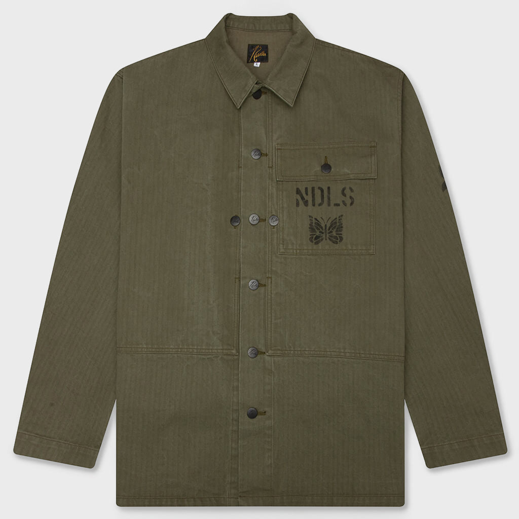 NEEDLES 코튼 헤링본 P44 자켓