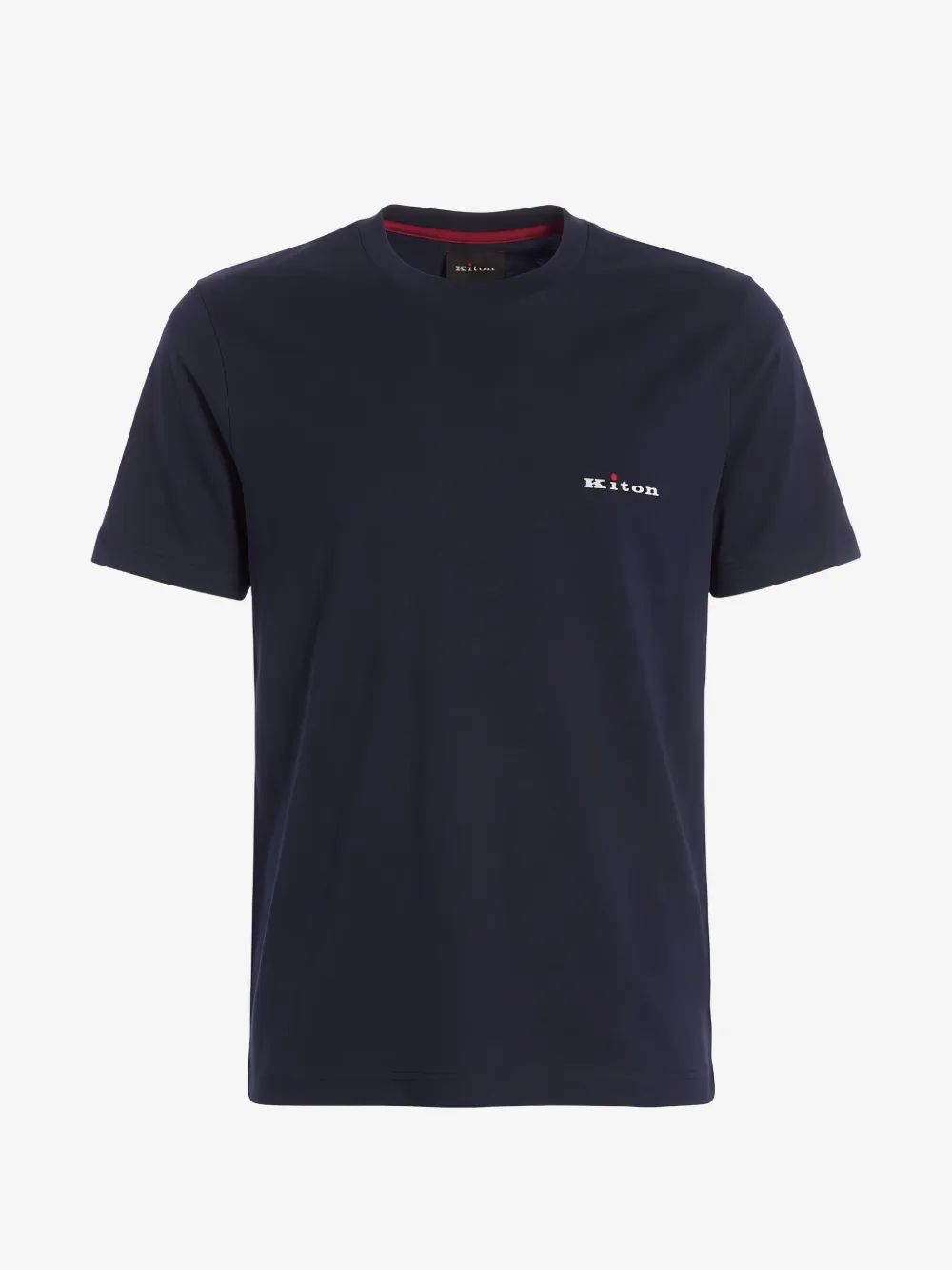 KITON 로고 자수 티셔츠
