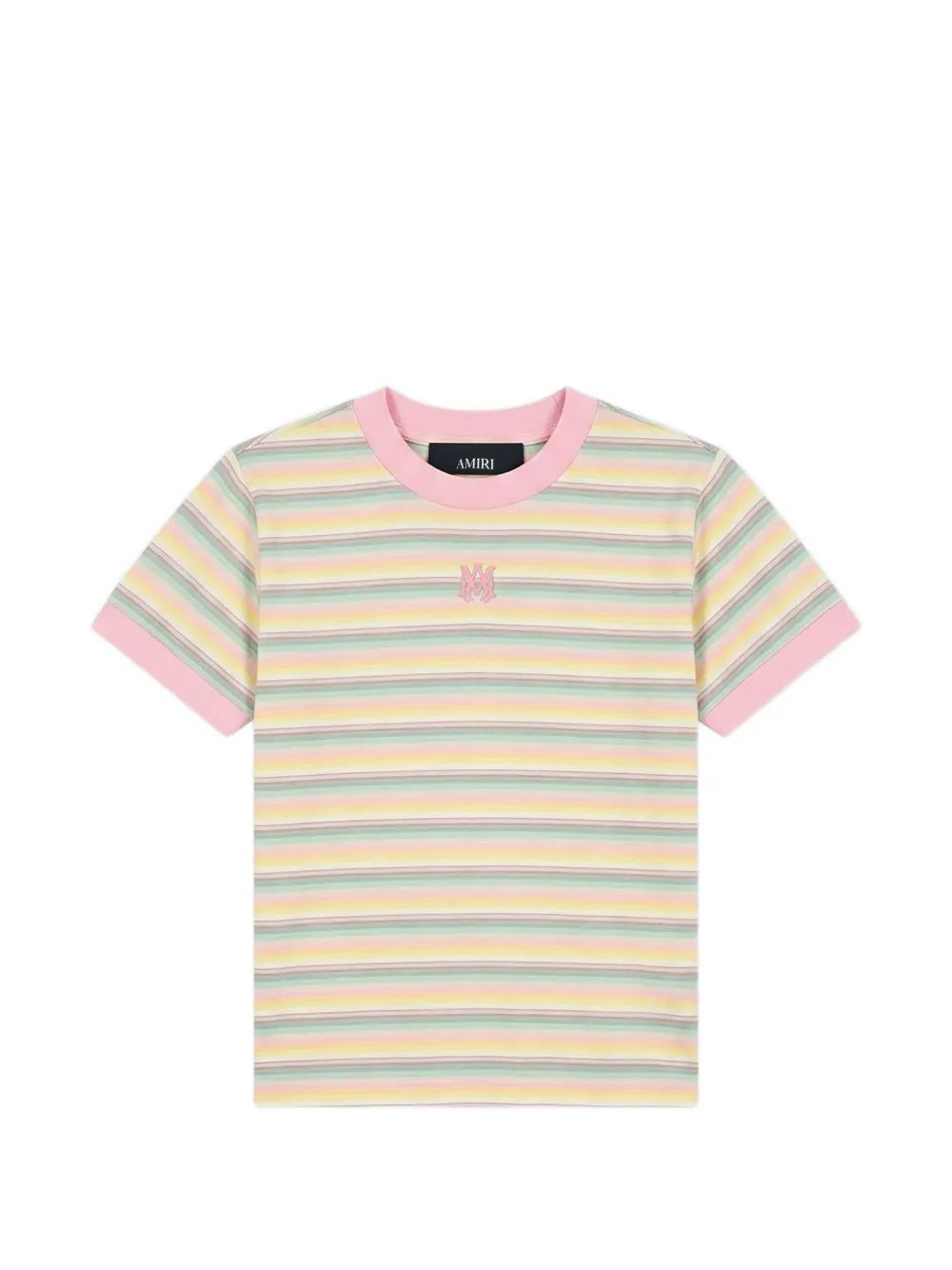 AMIRI KIDS MA 스트라이프 링거 티셔츠