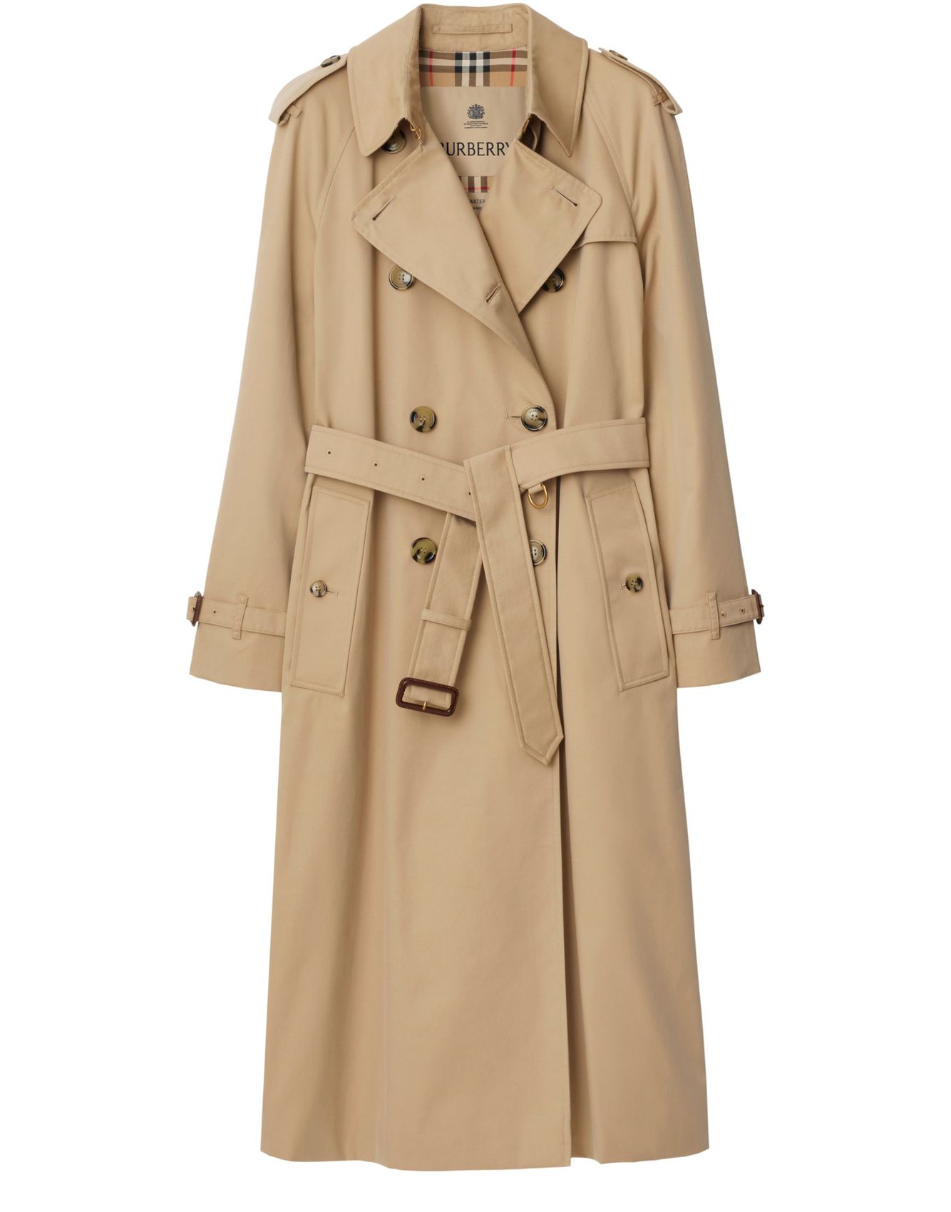 BURBERRY 워털루 롱 헤리티지 트렌치 코트