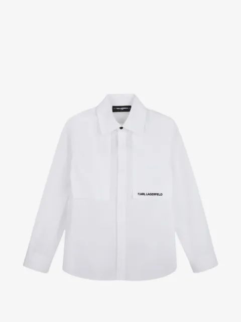 Karl Lagerfeld Kids 로고 프린트 셔츠