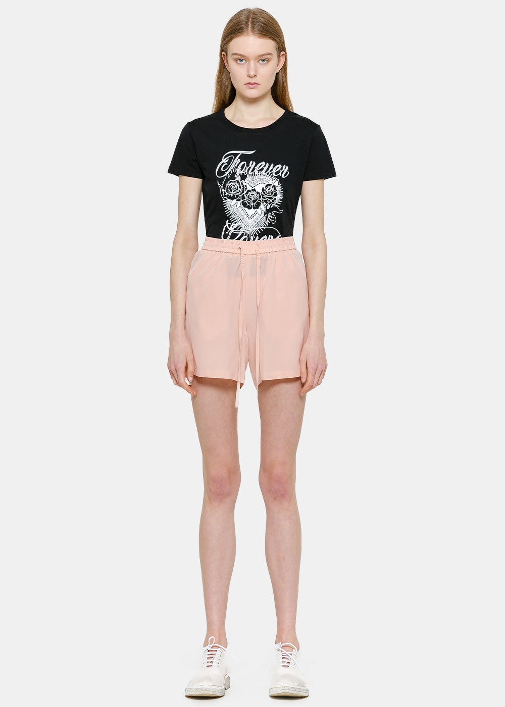 RED VALENTINO 핑크 드로스트링 쇼츠