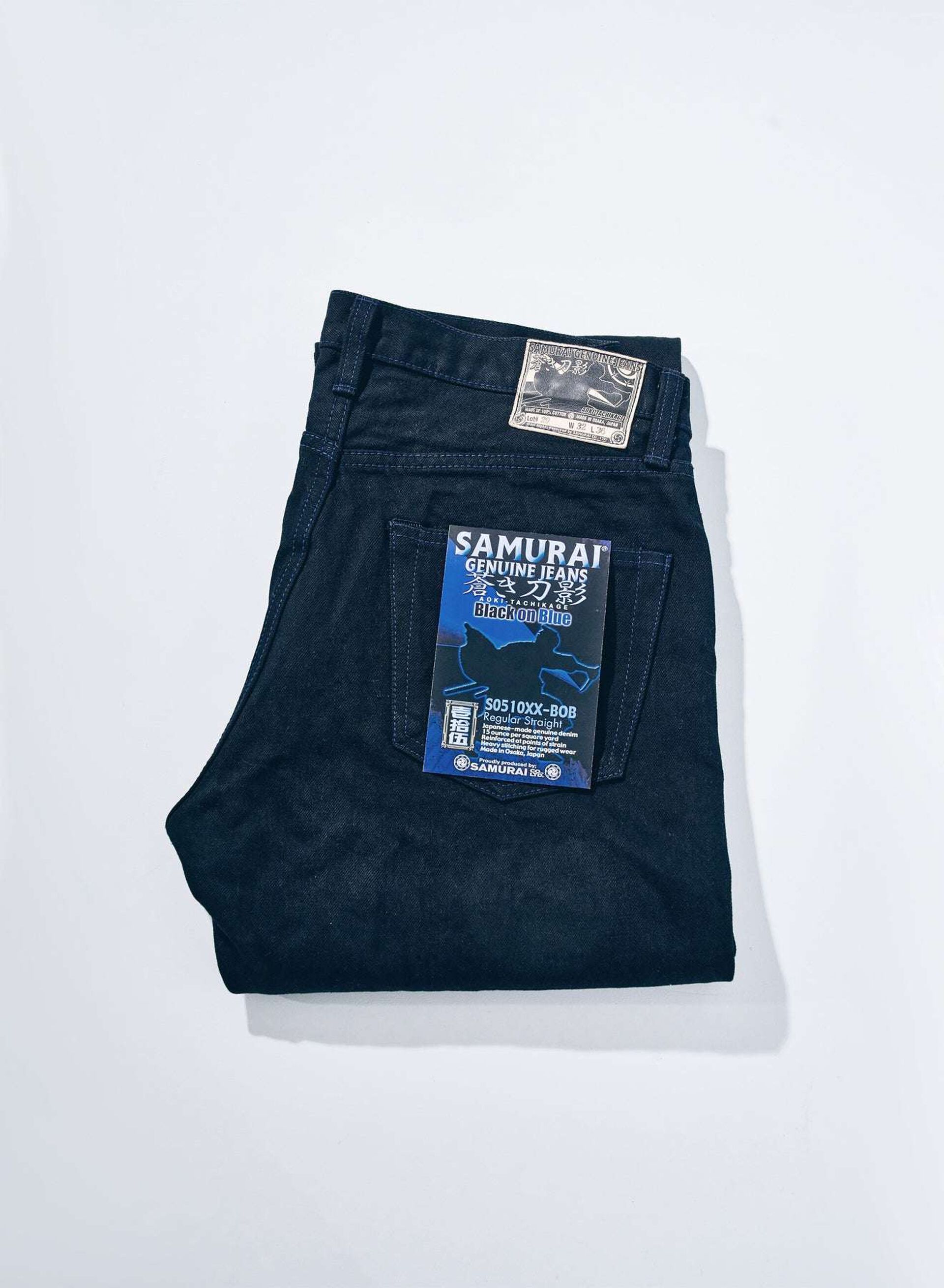 SAMURAI JEANS S0510XX-BOB 15oz 아오키 타치카게 블랙온블루 레귤러 스트레이트