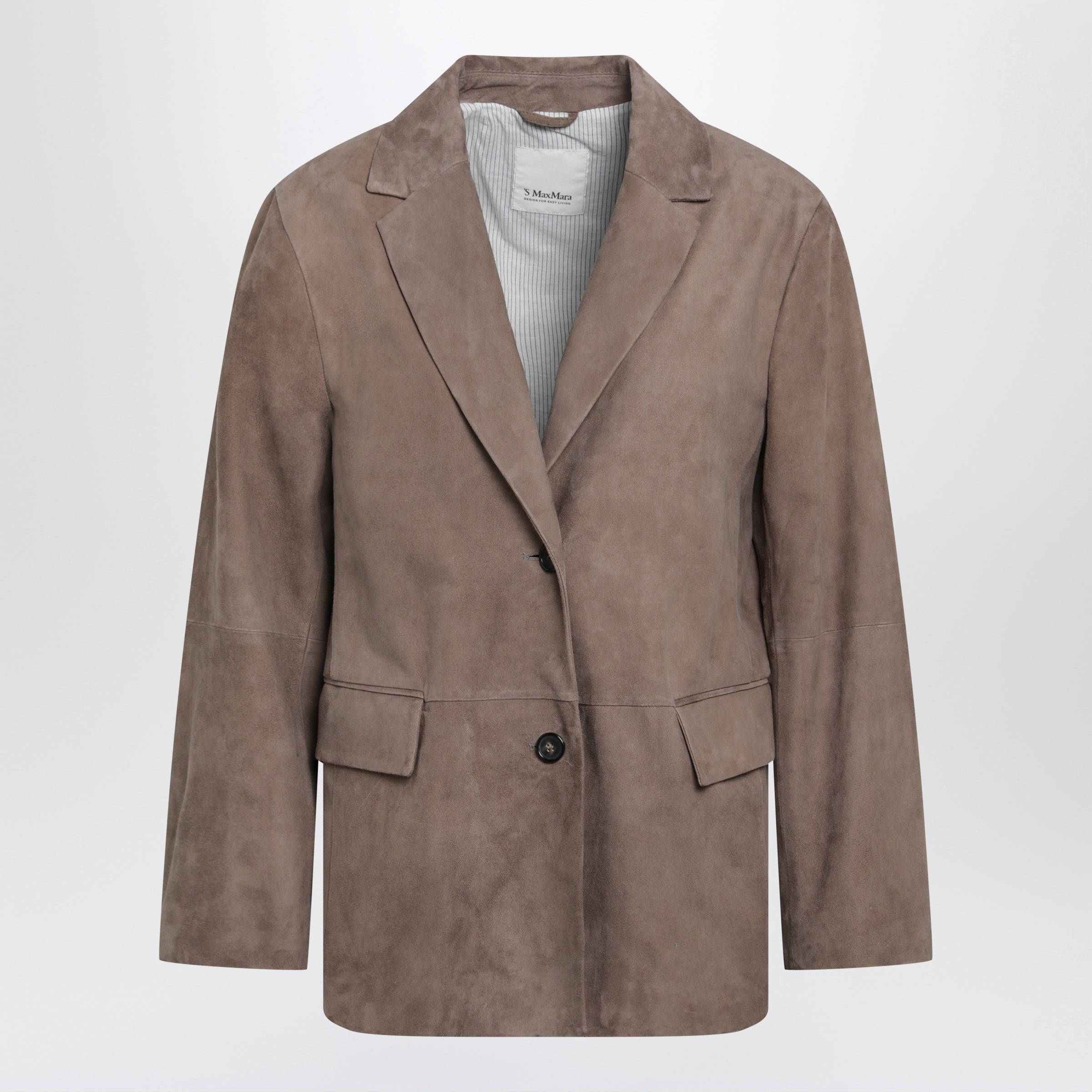 MAXMARA'S 맥스 마라 싱글 브레스트 스웨이드 자켓
