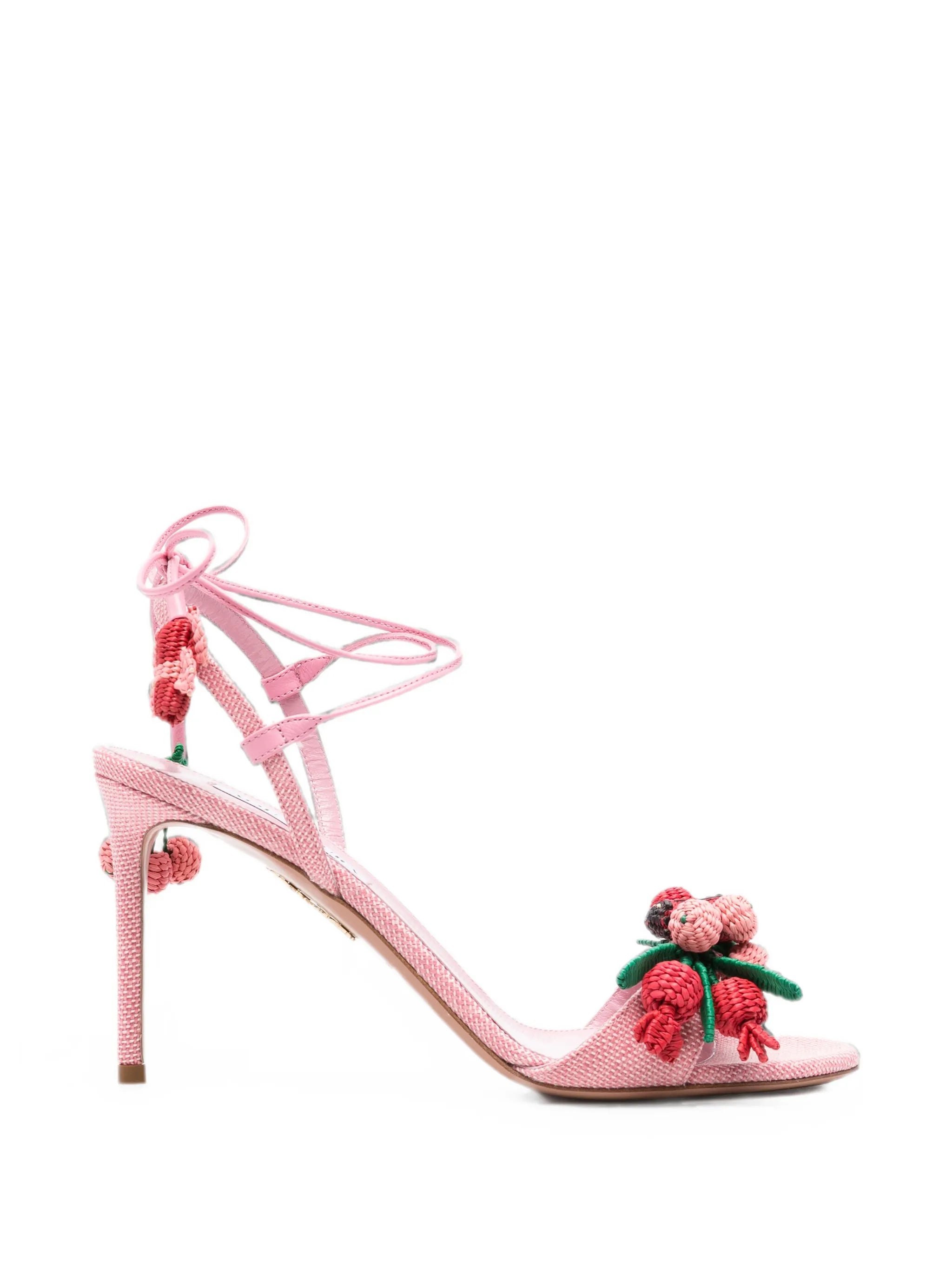 AQUAZZURA 보타니카 타이 패스닝 샌들