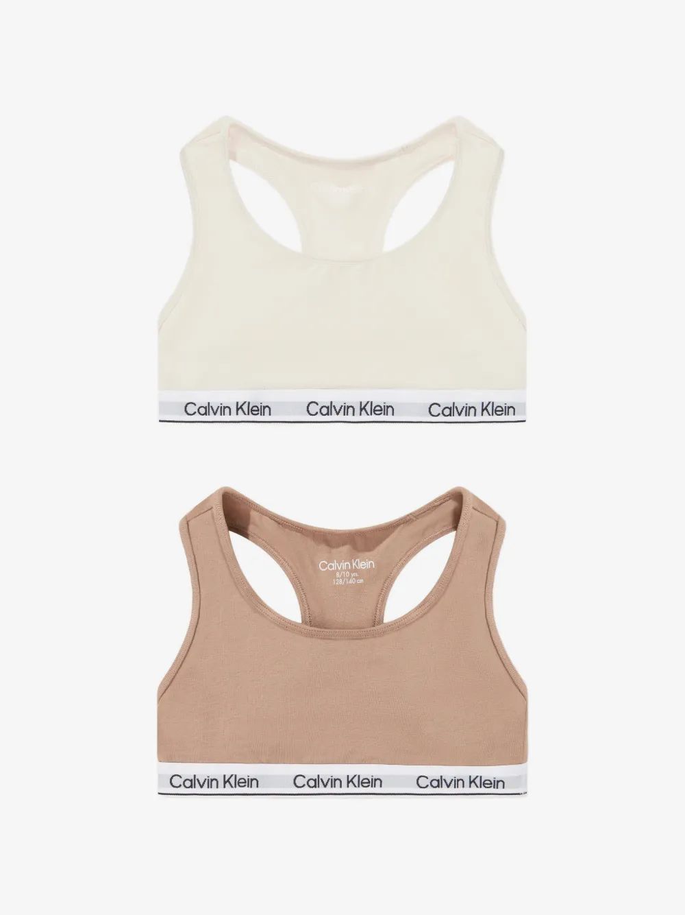 Calvin Klein Kids 로고 테이프 브라렛 세트