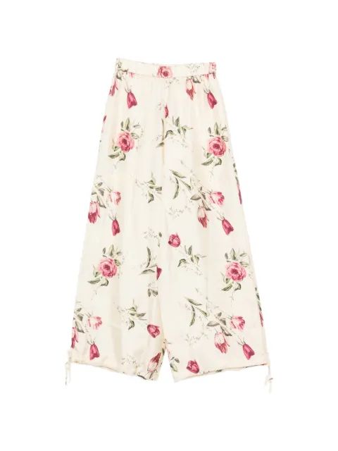 ANTONIO MARRAS 플로럴 프린트 팔라조 팬츠